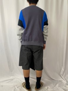 画像4: 80's NIKE 紺タグ 切り替えデザイン スウェット XL (4)