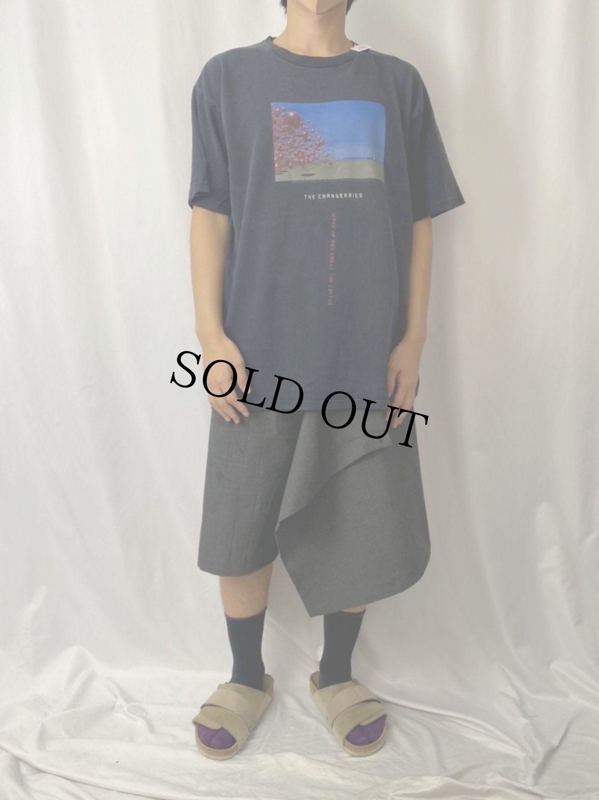 画像3: 2000's THE CRANBERRIS "Wake Up & Smell the Coffee Tour 2002" ロックバンドツアーTシャツ L (3)