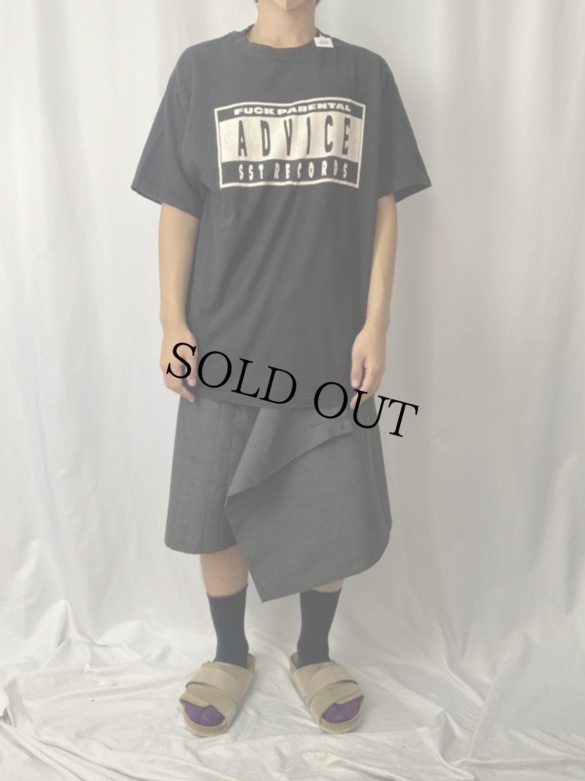 画像2: 90's SST Records "FUCK PARENTAL ADVICE" レコードレーベルTシャツ XL (2)