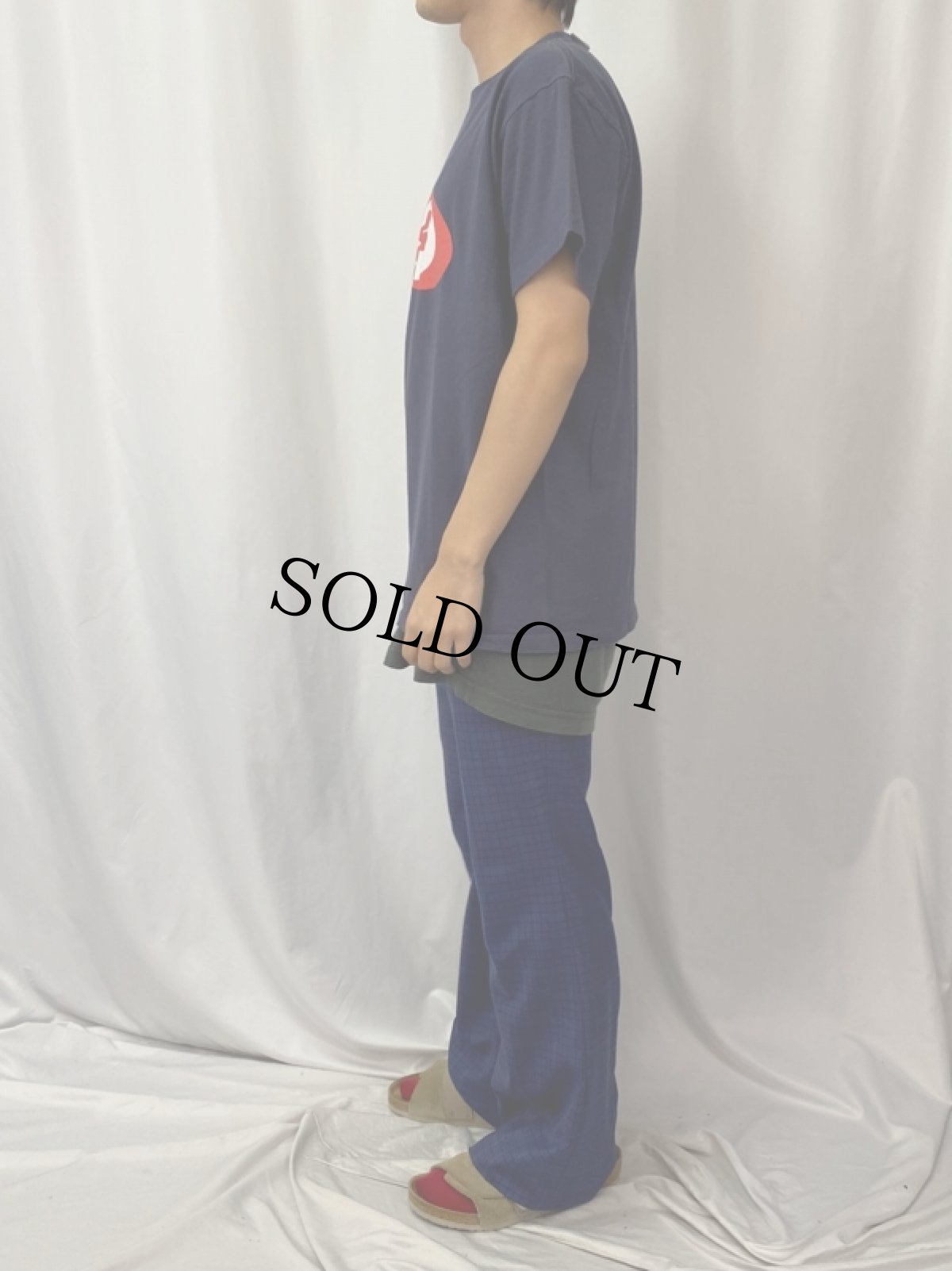 画像4: 90's 808state テクノバンドTシャツ NAVY L (4)