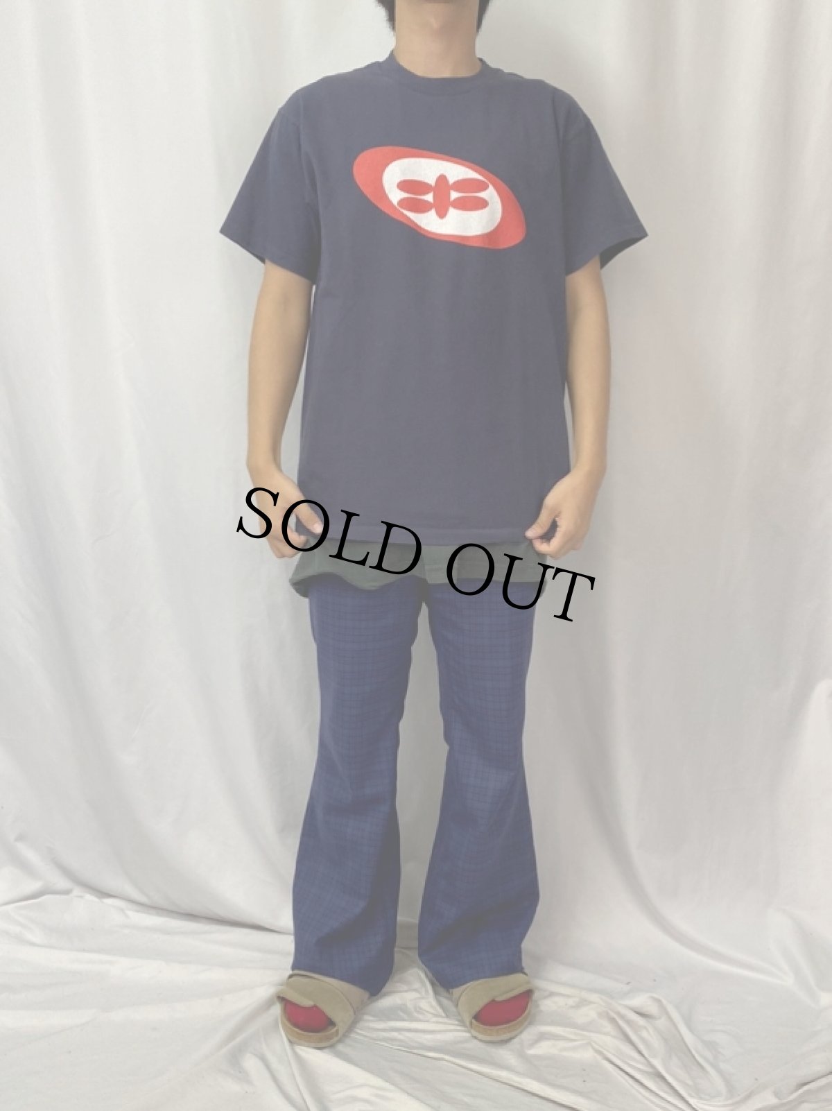 画像3: 90's 808state テクノバンドTシャツ NAVY L (3)