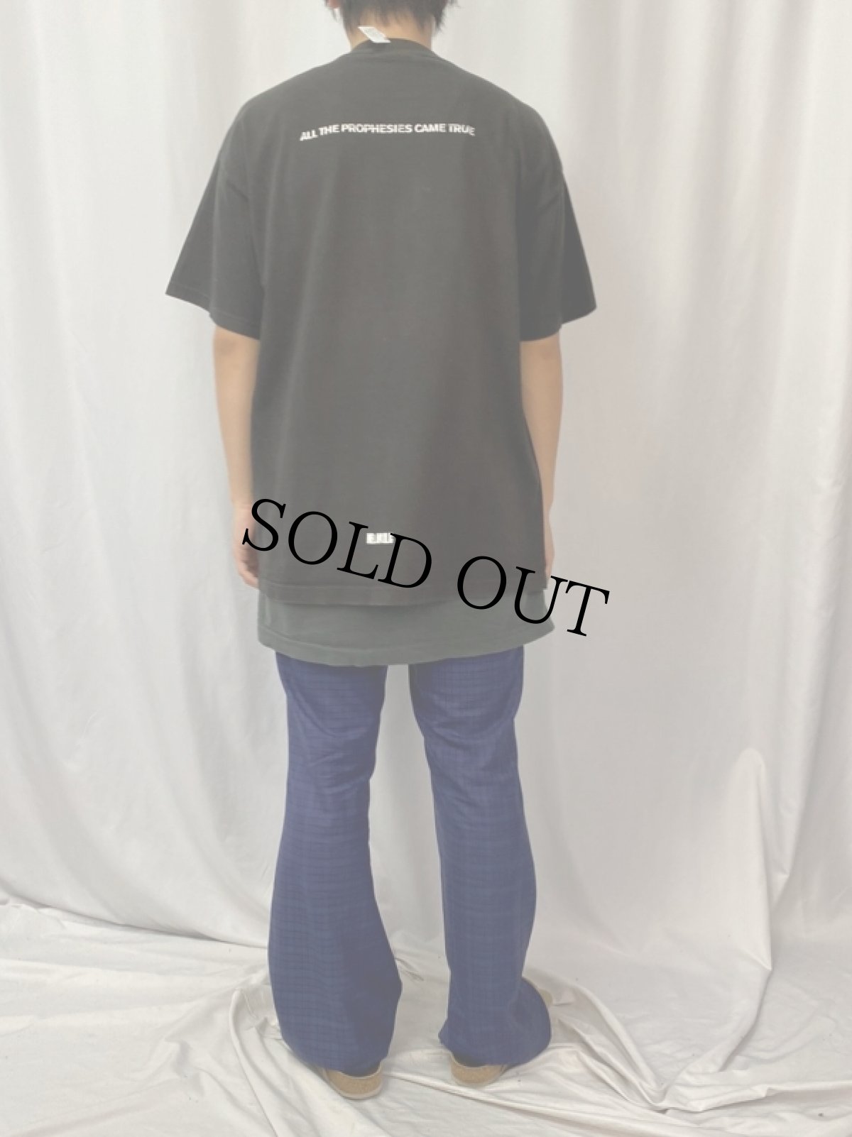 画像4: 90's MELANKOLIC USA製 "ALL THE PROPHESIES CAMETRUE" レコードレーベルTシャツ XL (4)