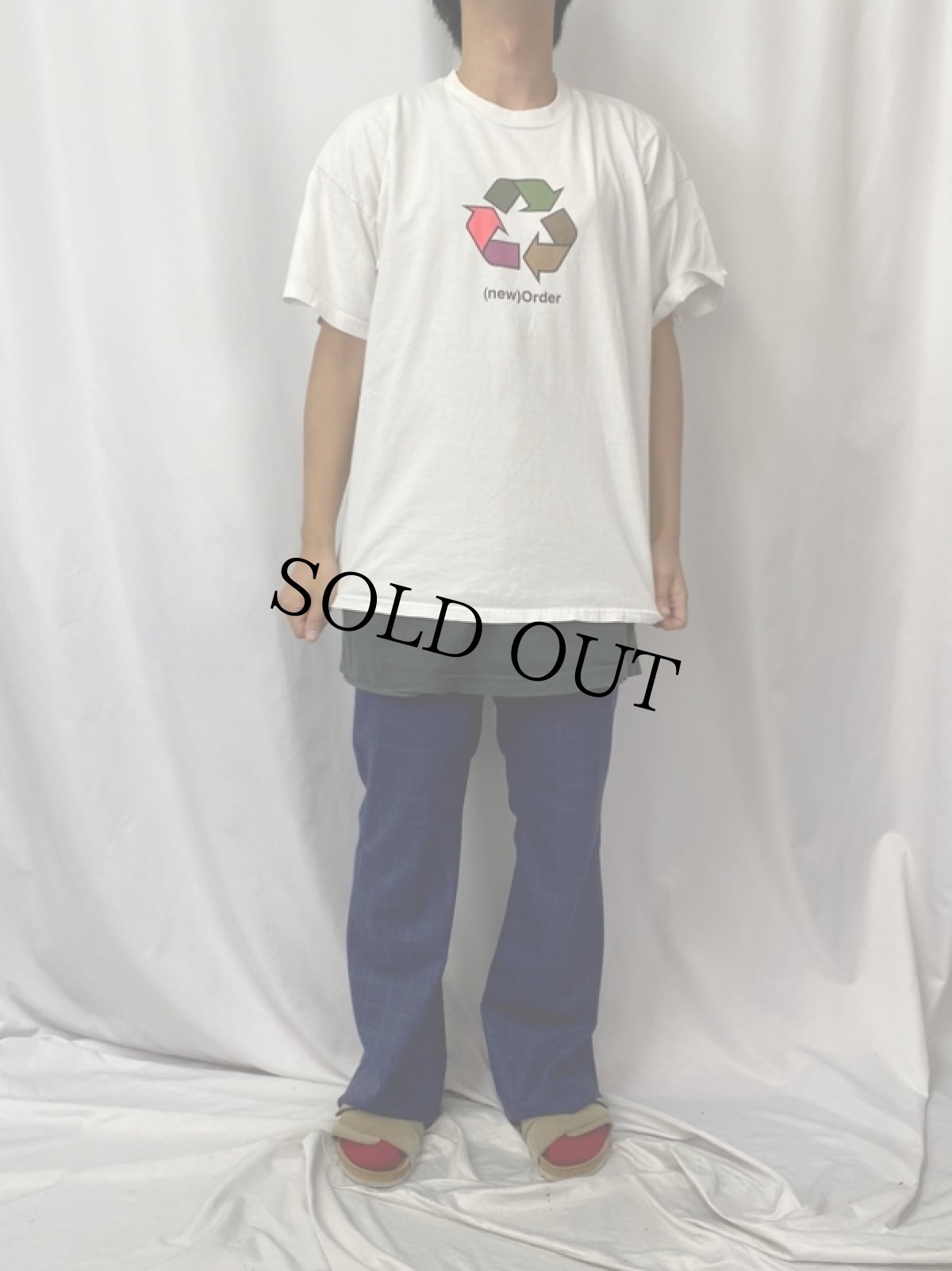 画像2: 90's New Order IRELAND製 ロックバンドツアーTシャツ XL (2)