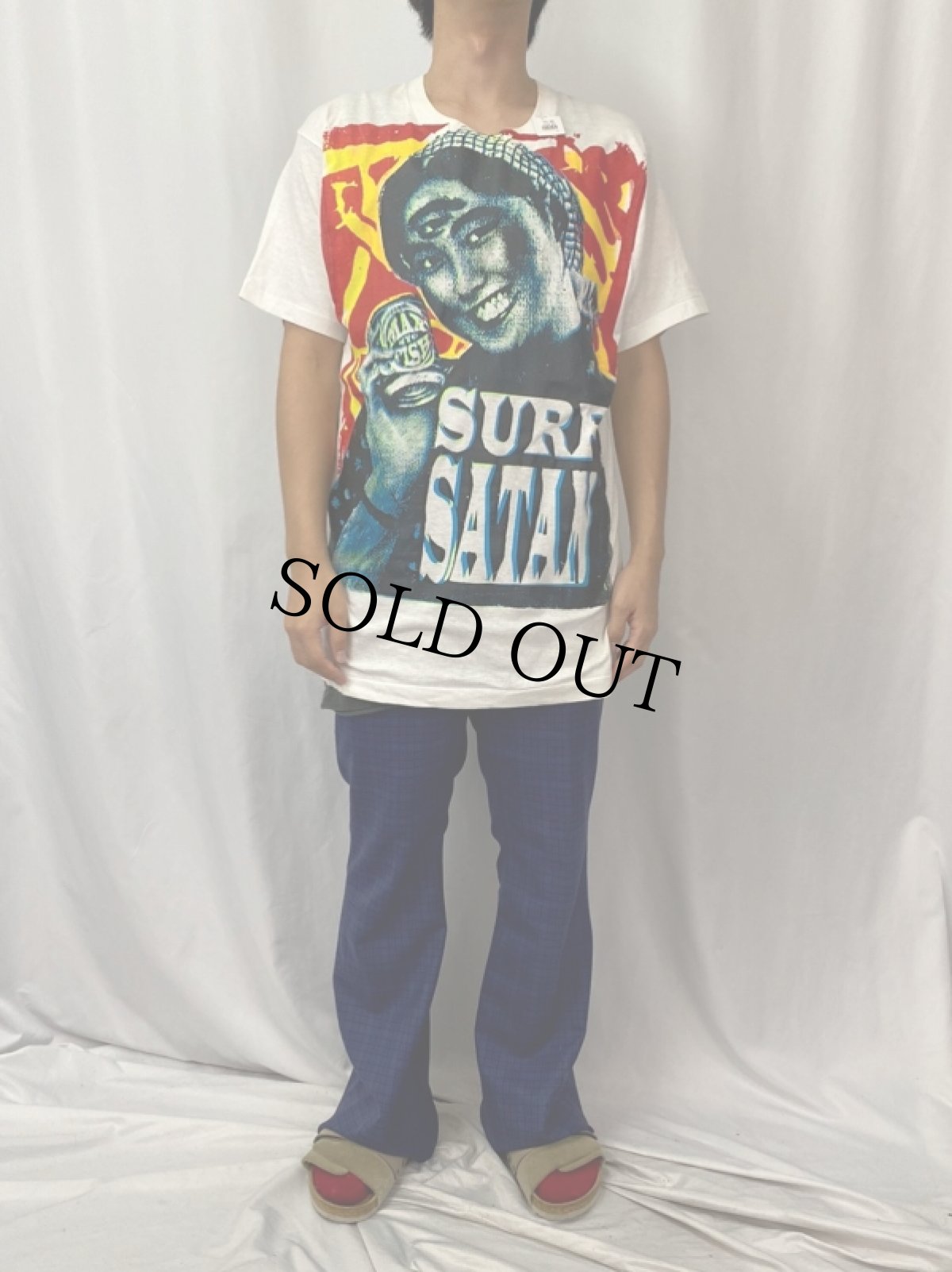 画像3: DON ROCK USA製 "SURF SATAN" 大判プリントTシャツ L (3)