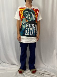 画像3: DON ROCK USA製 "SURF SATAN" 大判プリントTシャツ L (3)