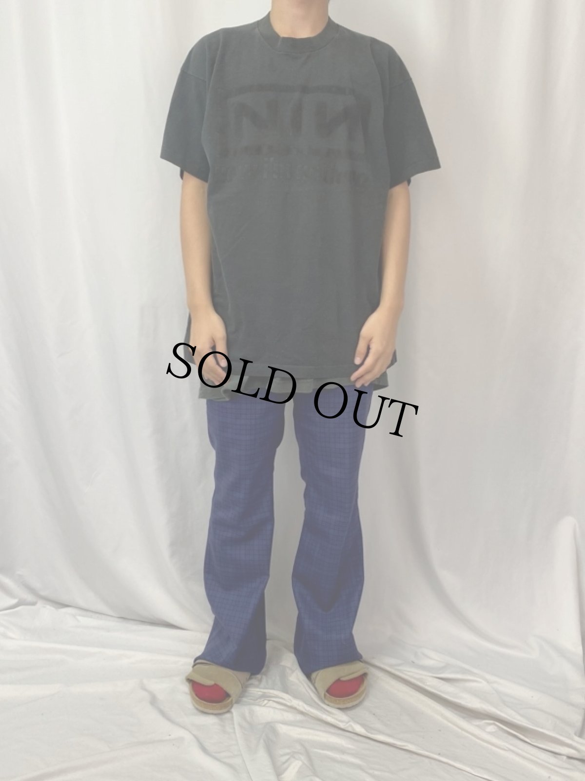 画像2: 90's NINE INCH NAILS USA製 "now i'm nothing" ロックバンドTシャツ BLACK XL (2)