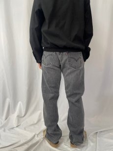 画像4: 90's Levi's 501 USA製 サルファブラックデニムパンツ W34 (4)