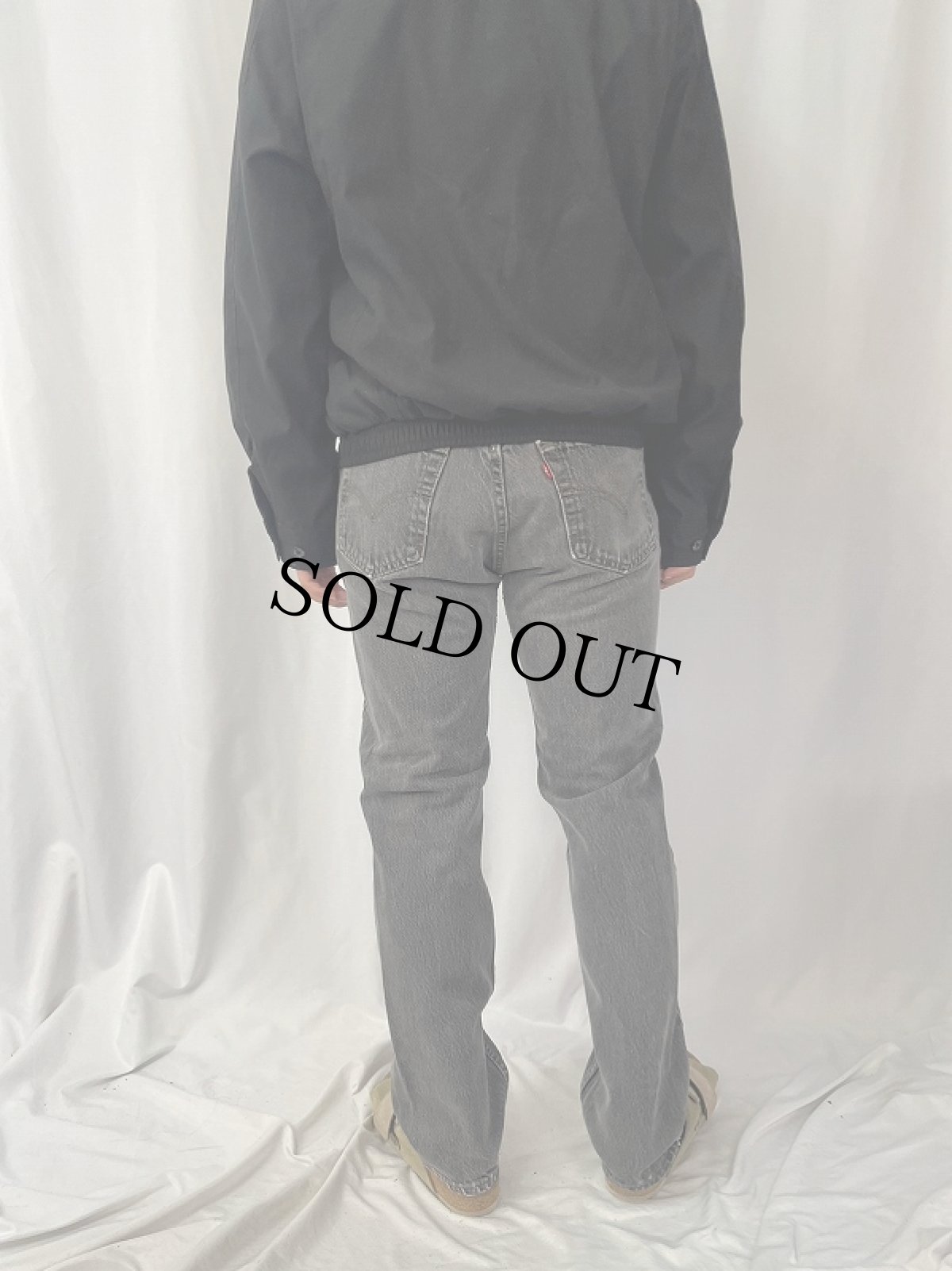 画像4: 90's Levi's 501 USA製 ブラックデニムパンツ W31 (4)