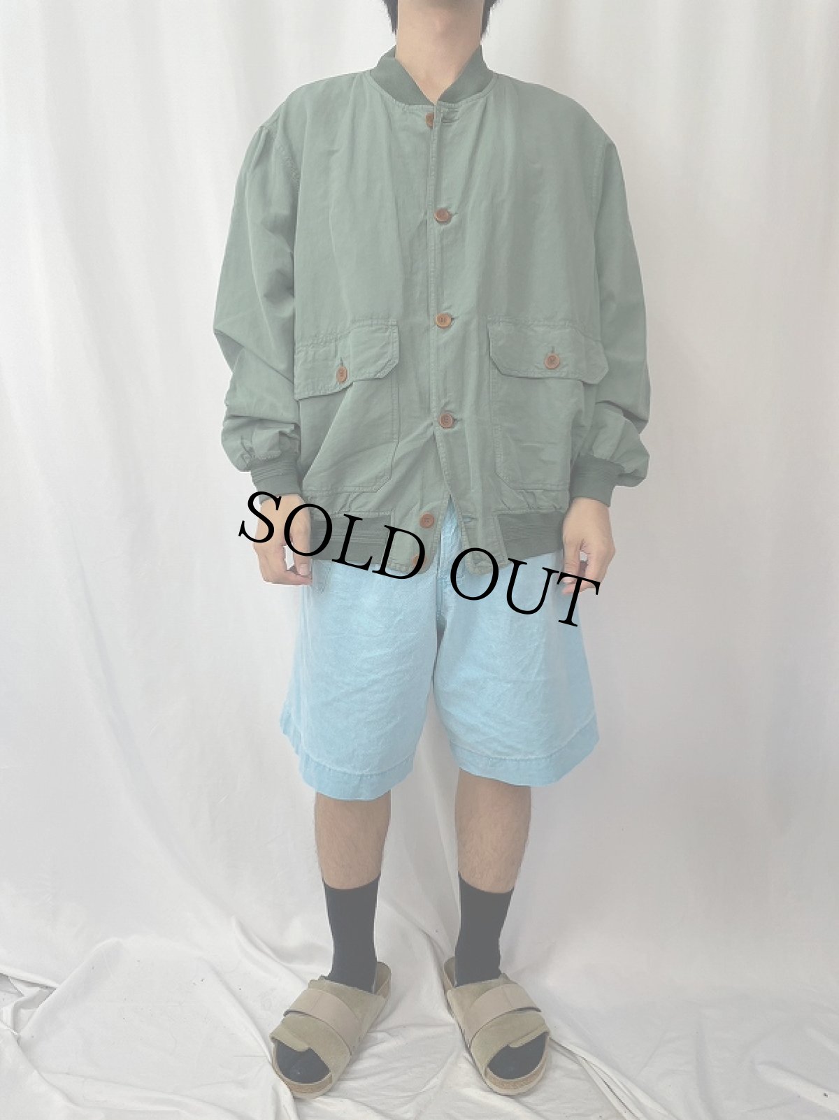 画像2: 90's Peter Hadley ITALY製 コットン×リネン ジャケット SIZE50 (2)