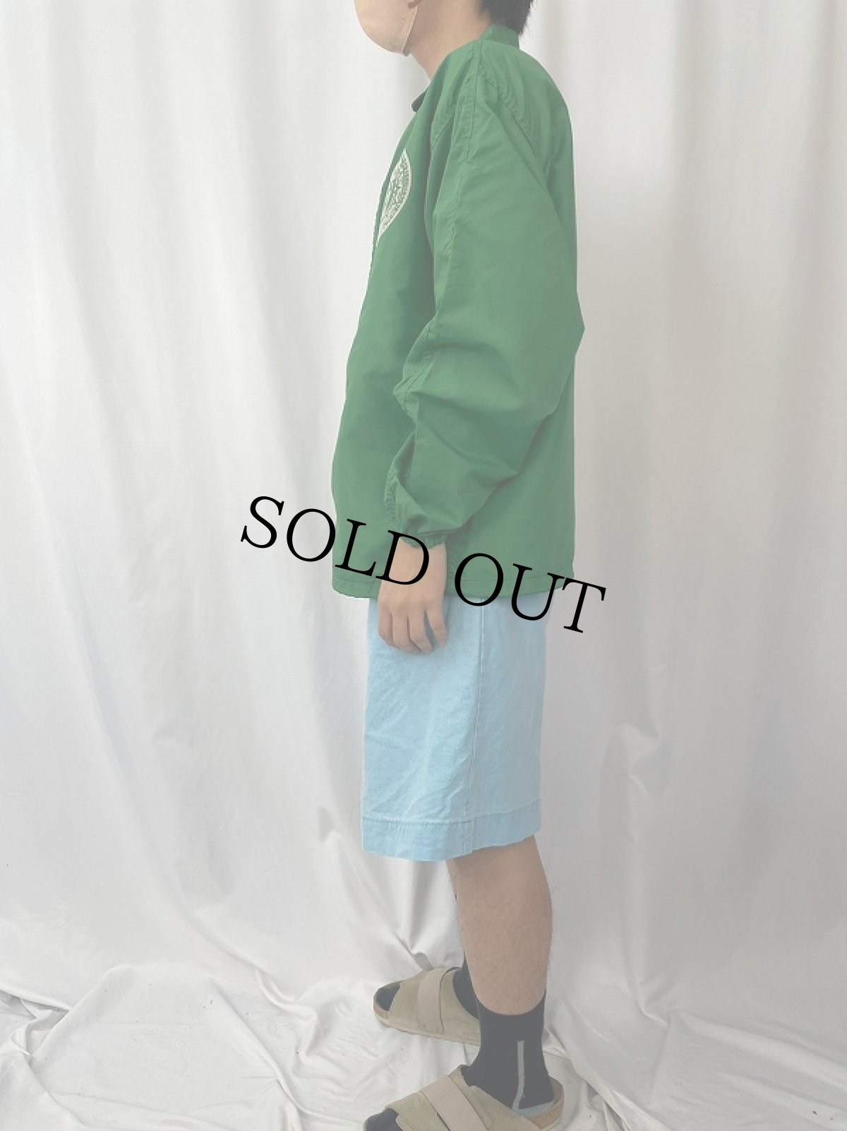 画像4: 60's XIX OLIMPIADA "Bollam's Cycle" フロッキープリント コーチジャケット M (4)