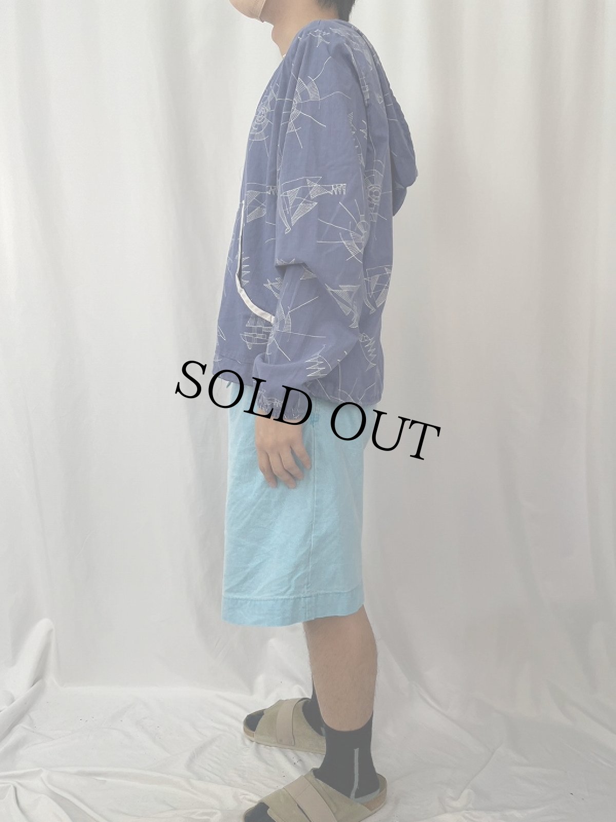 画像3: 70〜80's Sears KINGS ROAD マリン柄 ジップパーカー L (3)