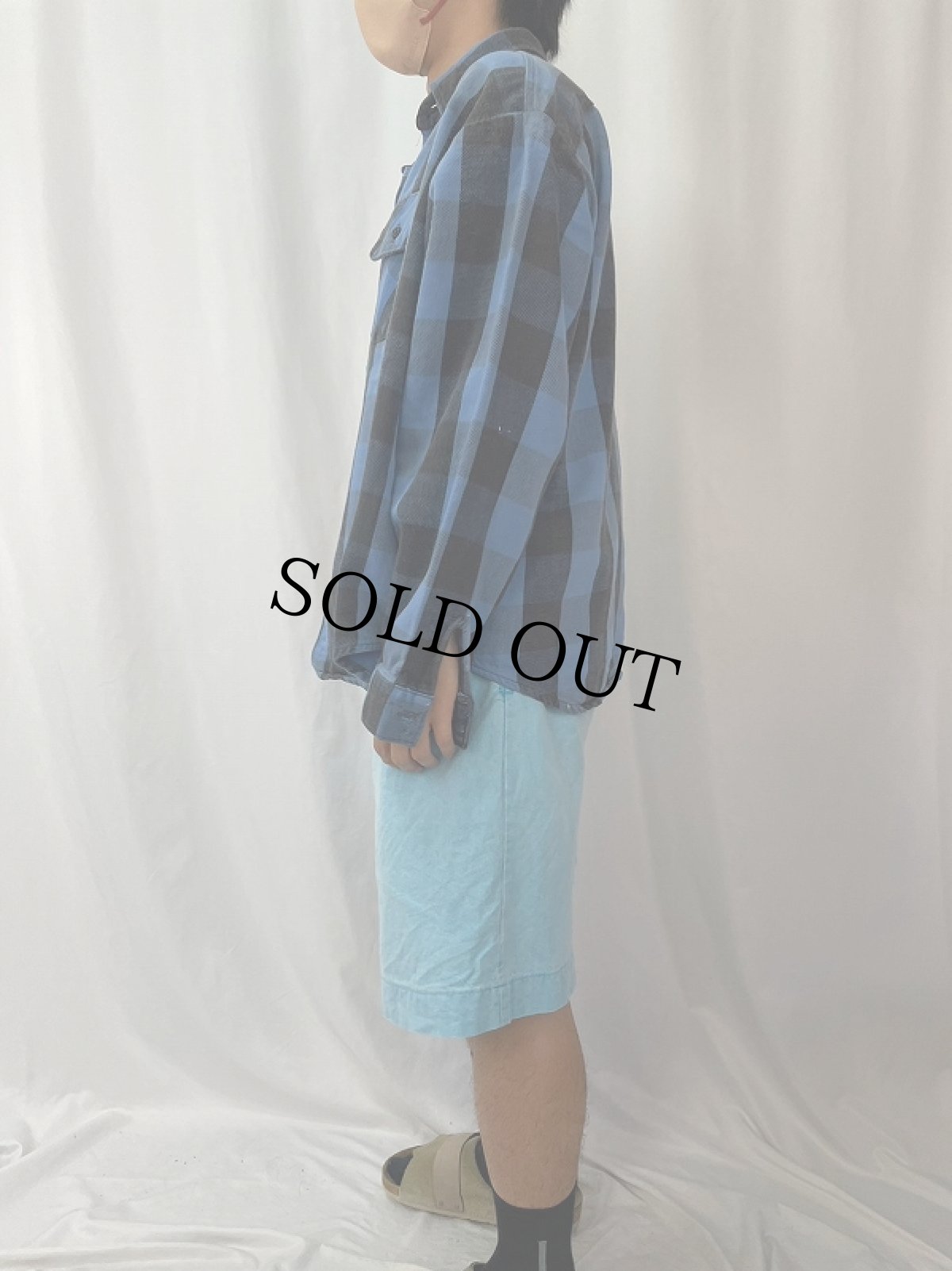 画像3: 80's DAKOTA BY FIVEBROTHER USA製 ブロックチェック柄 ヘビーネルシャツ 2XL (3)