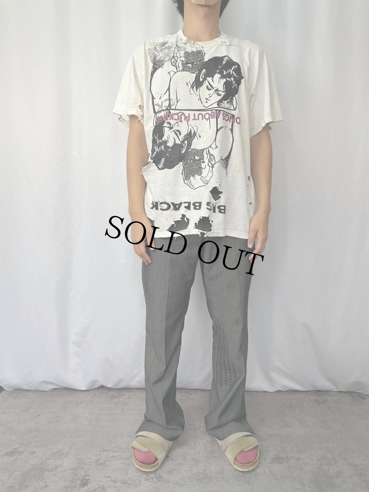 画像2: BIG BLACK "Songs About Fucking" パンクロックバンドTシャツ (2)