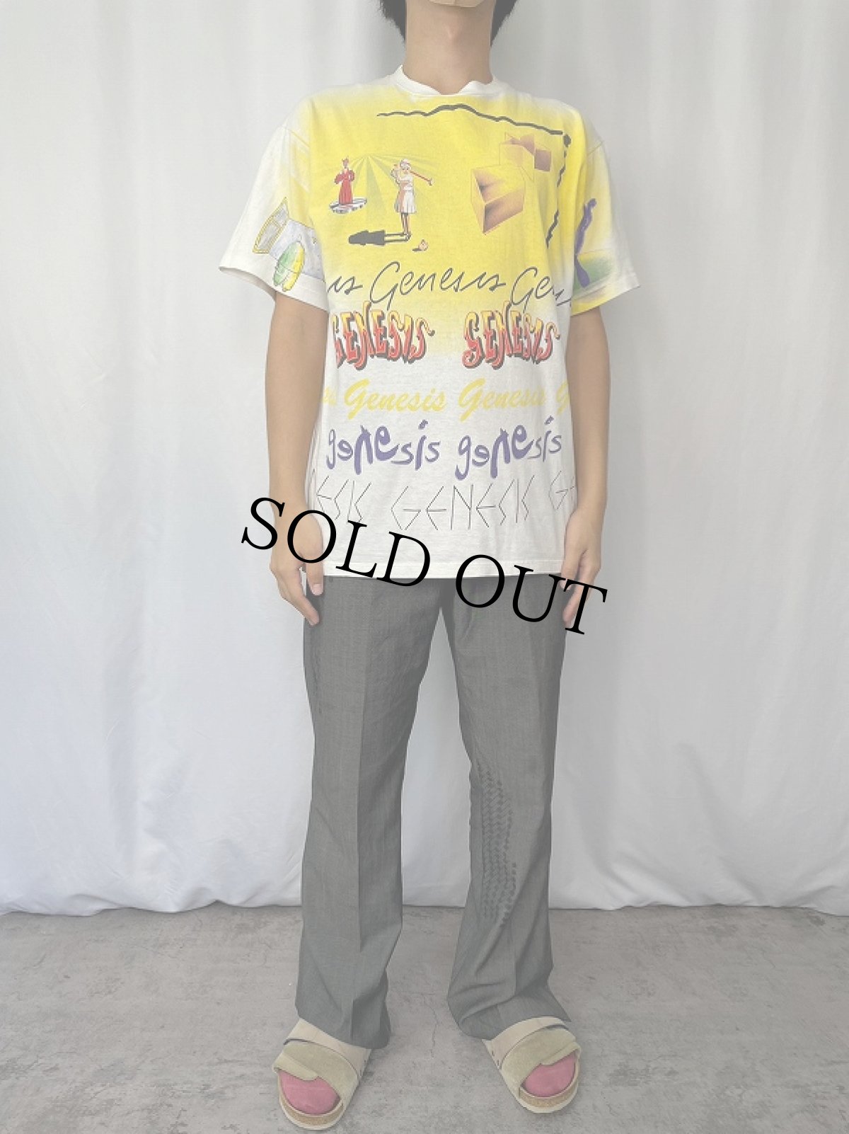 画像3: 90's GENESIS USA製 "TOUR 92" ロックバンドツアーTシャツ L (3)