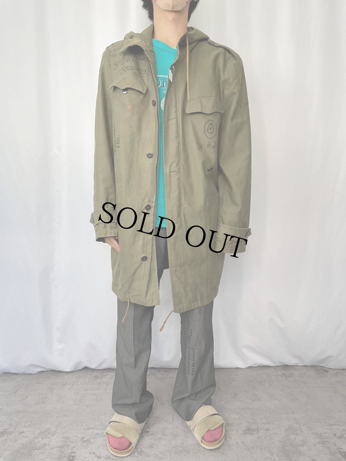 画像3: 80's ドイツ軍 ハンドペイント フィールドパーカー (3)