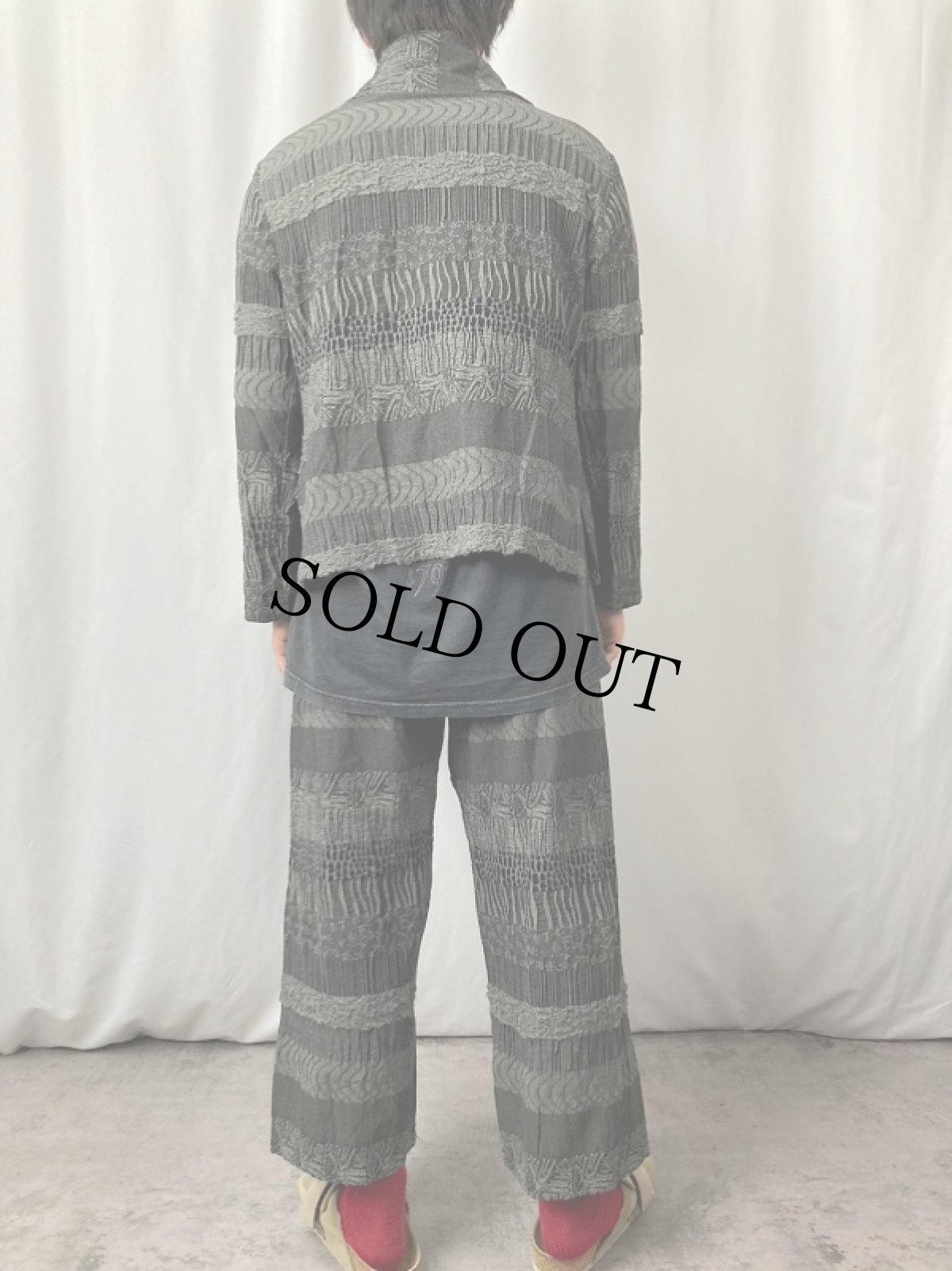 画像3: MINAKO GERMANY製 総柄 ジャケット / イージーパンツ SETUP (3)