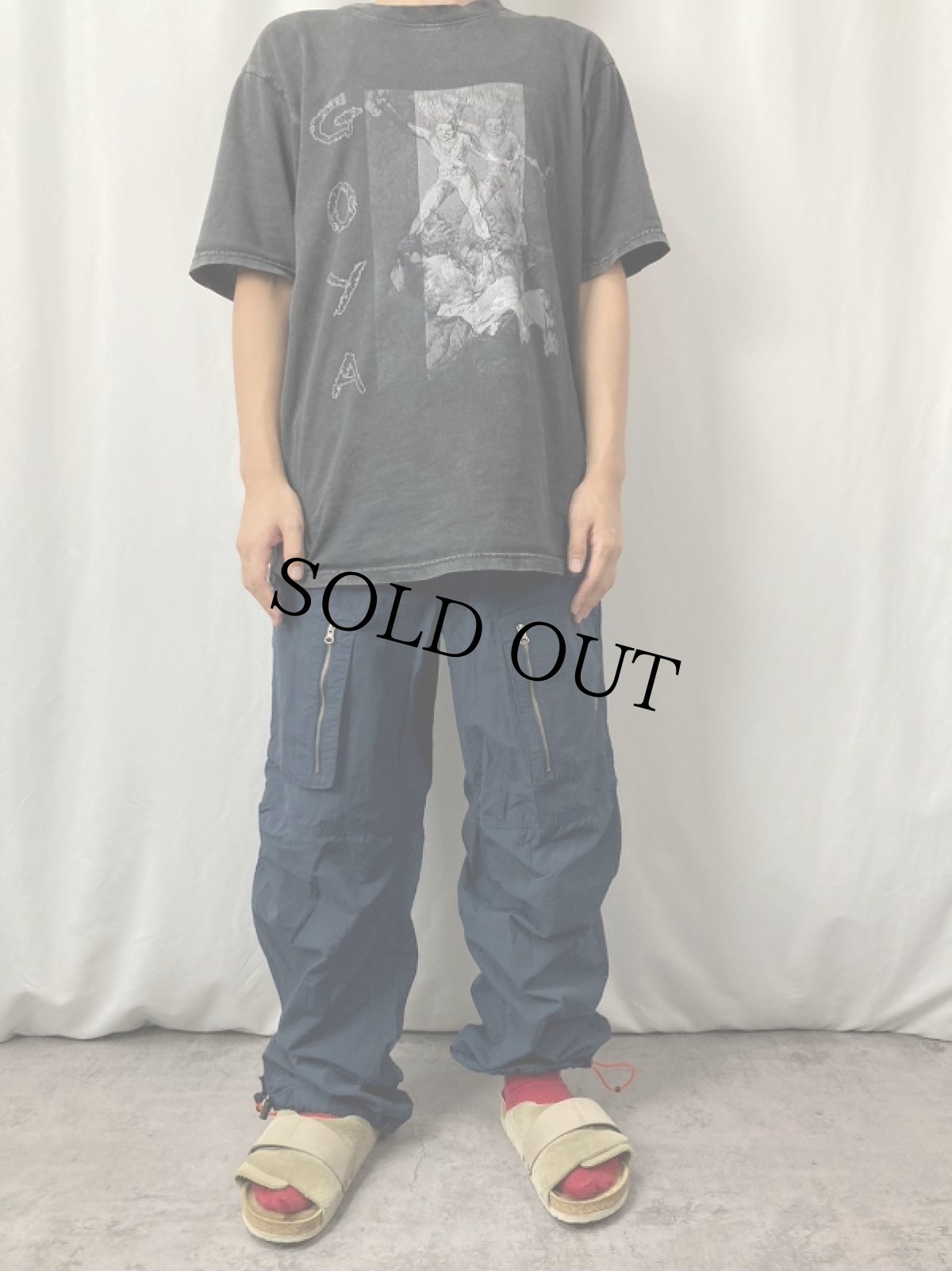 画像2: OLD NAVY 60/40クロス リップストップ カーゴパンツ NAVY M フラッシャー付き (2)