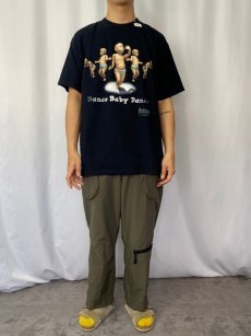 画像2: 90's THE DANCING BABY "Dance Baby Dance" イラストプリントTシャツ BLACK XL (2)