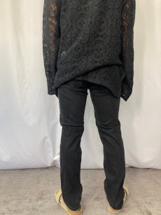 画像2: Levi's 511 ブラックデニムパンツ W31 (2)