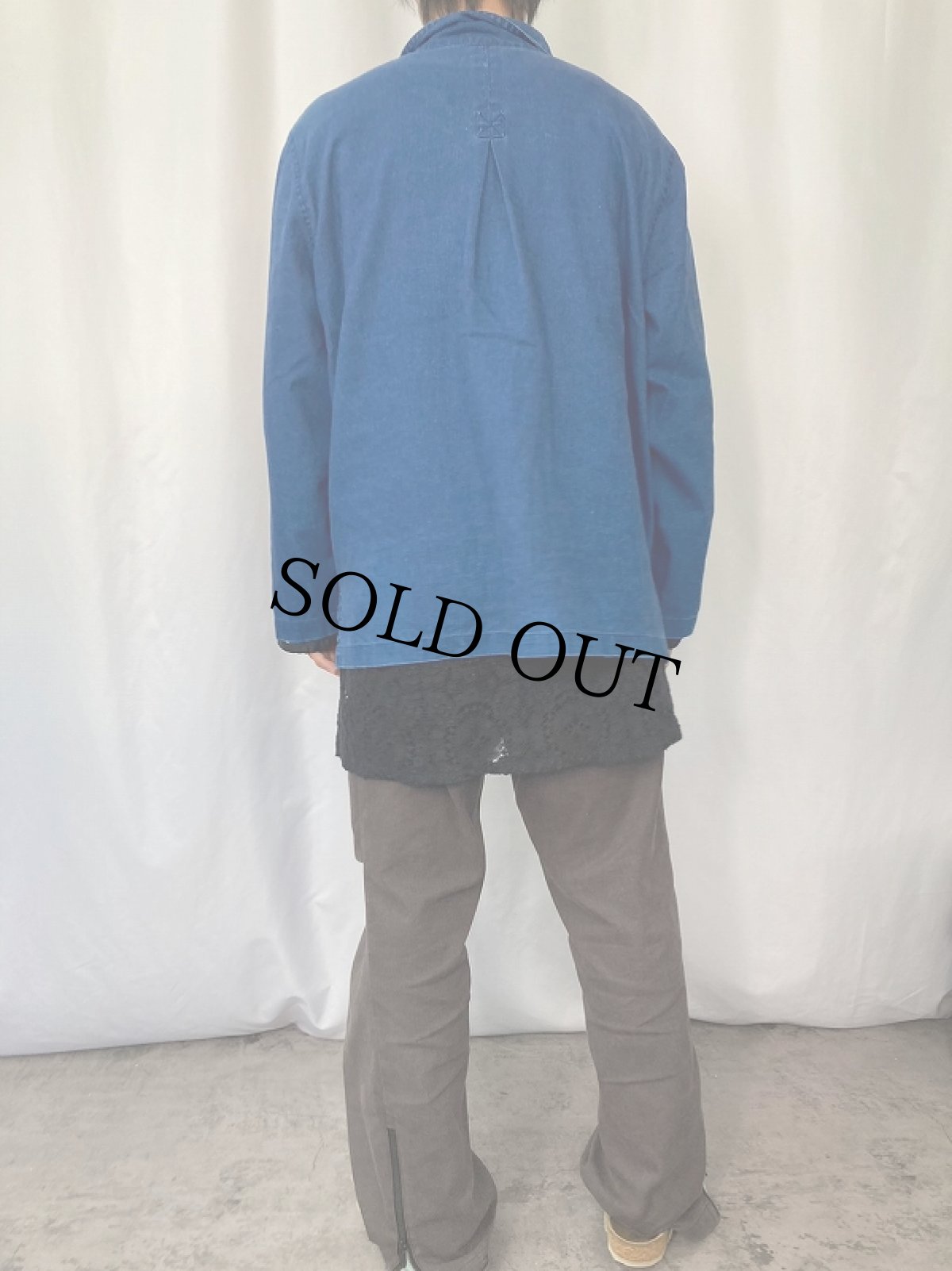 画像3: SAG HARBOR デニムカンフーシャツ (3)