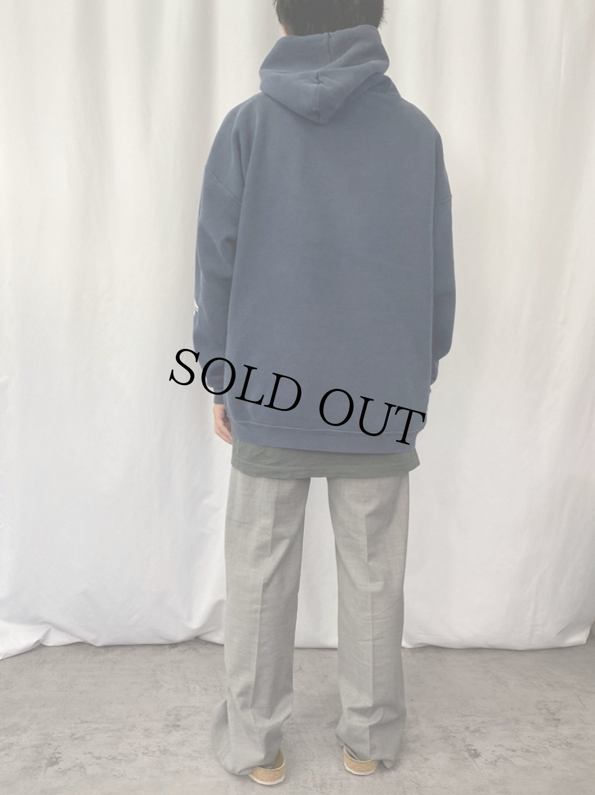 画像3: 90's ALSTYLE APPAREL & ACTIVEWEAR プリントスウェットフーディー NAVY XL (3)