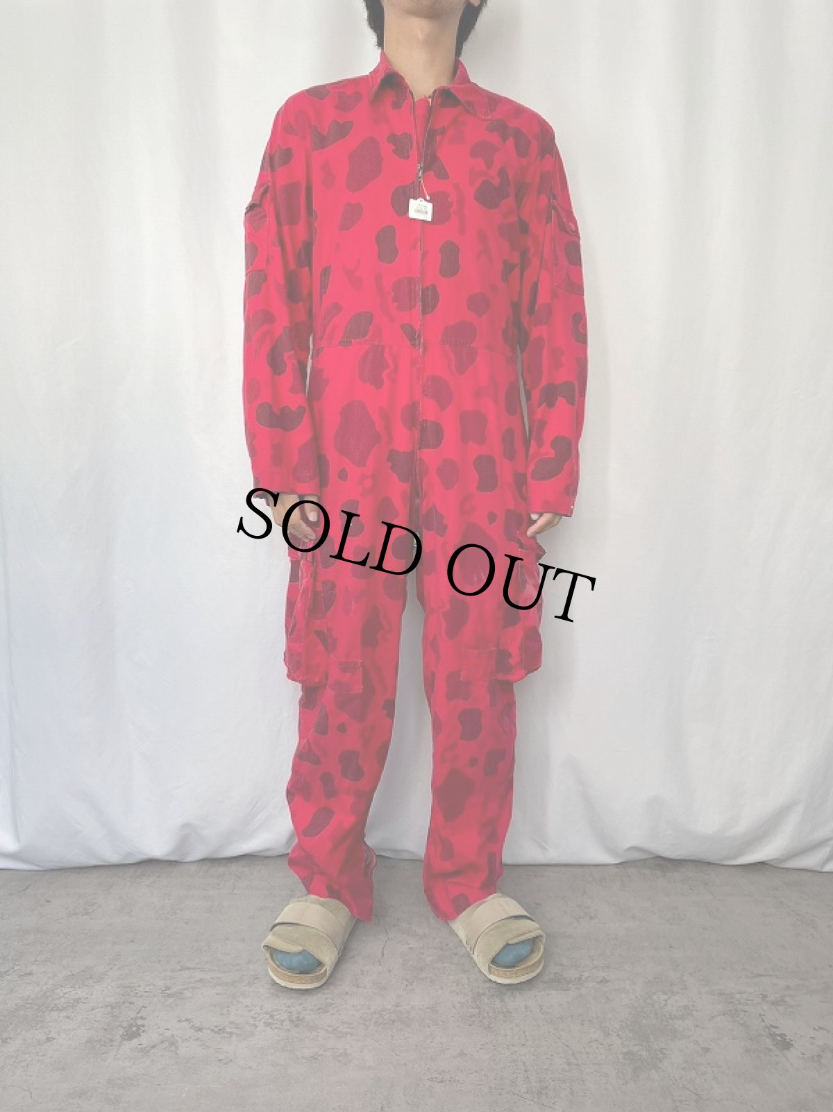 画像2: 60's VIST-O-FLAGE GAME WINNER SPORTSWEAR ダックハンターカモ柄 ハンティング ジャンプスーツ (2)