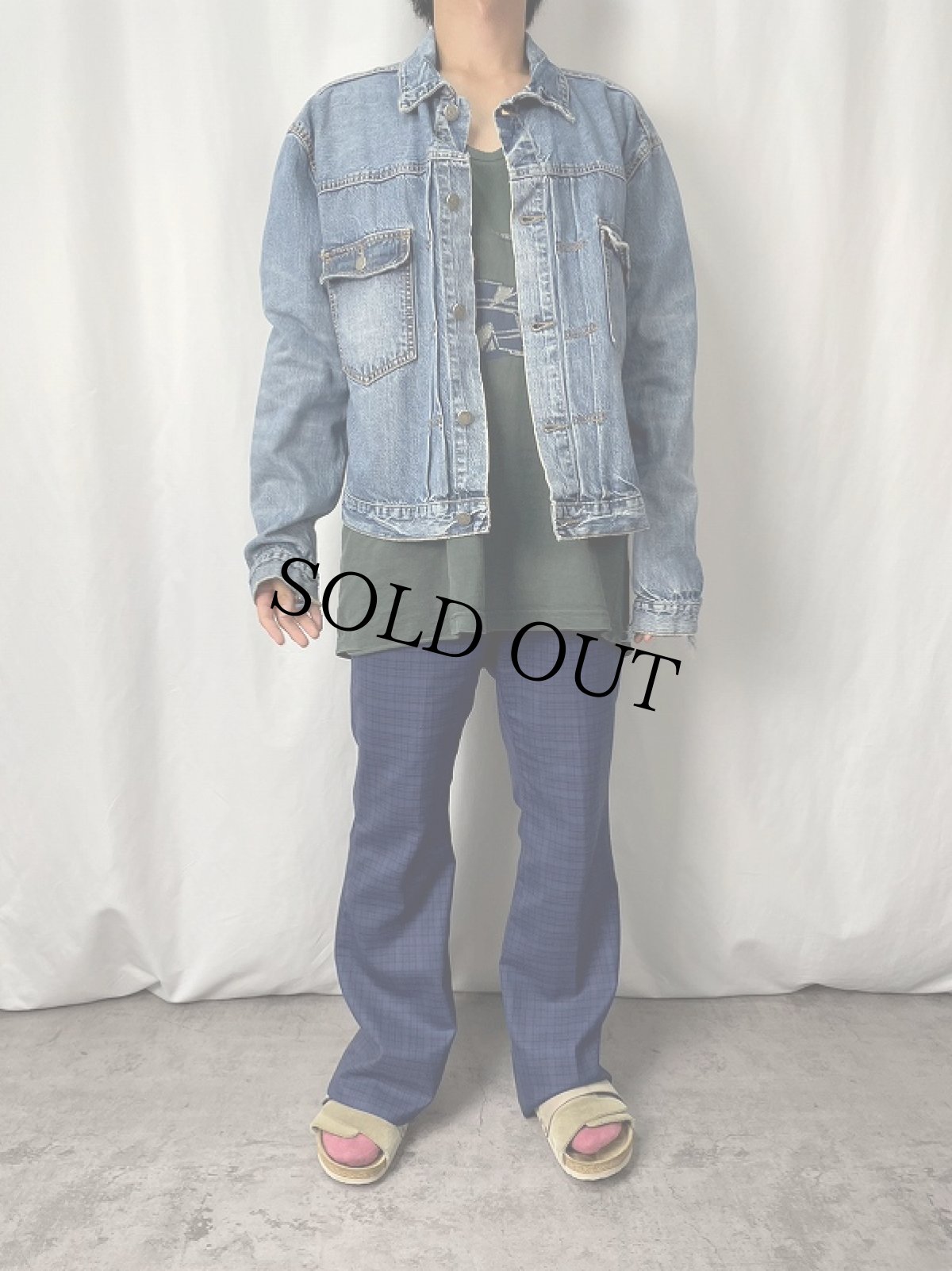 画像2: POLO Ralph Lauren 2ndタイプ デニムジャケット XL (2)