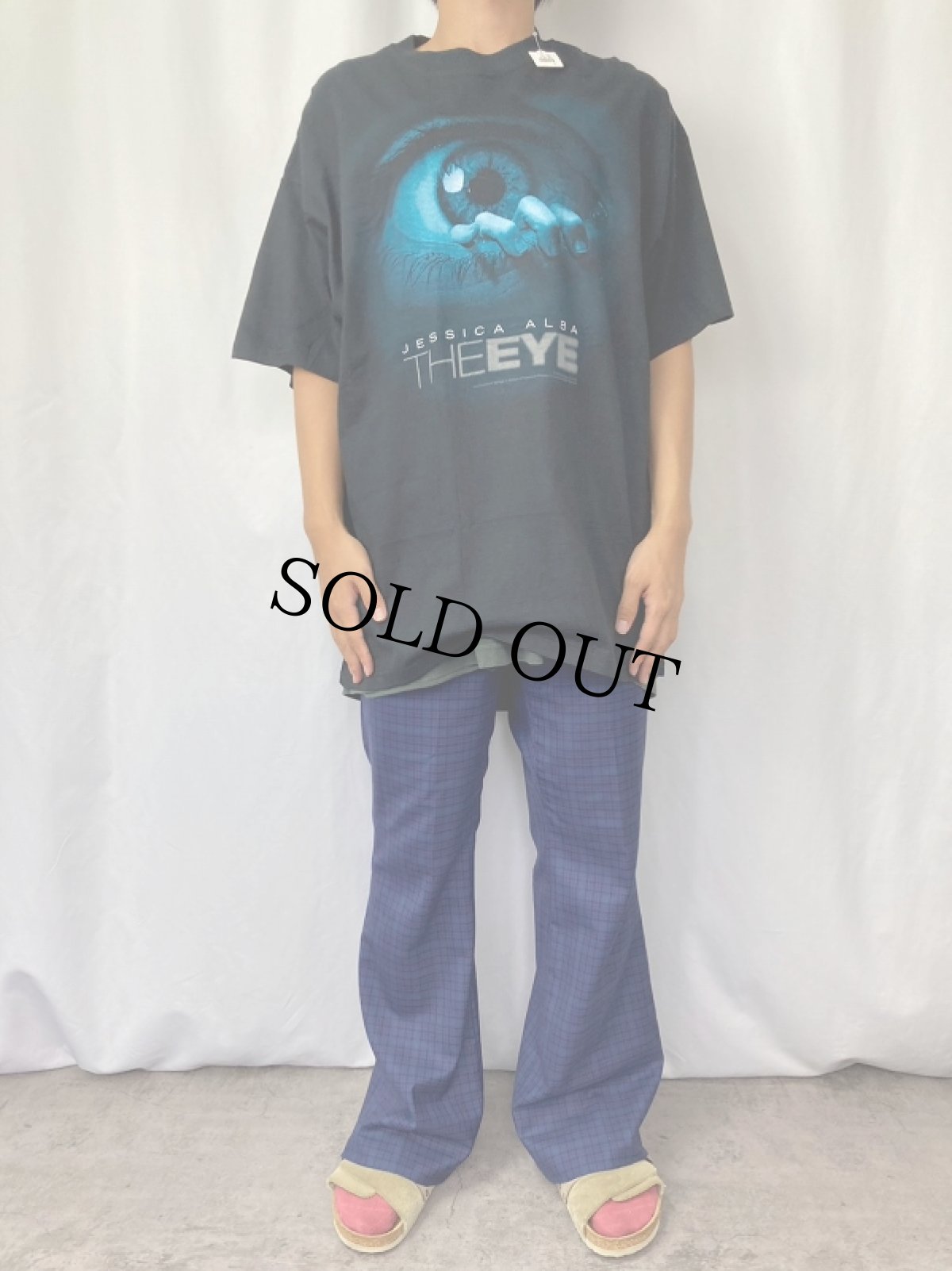 画像2: 2000's THE EYE "JESSICA ALBA" ホラー映画プリントTシャツ DEADSTOCK XL  (2)