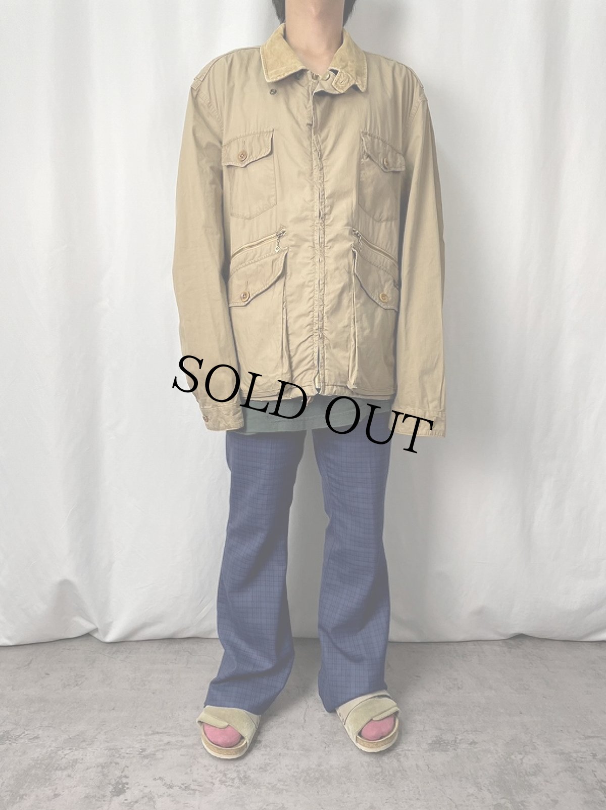 画像2: POLO Ralph Lauren "fishuntex TYPE" コットンフィッシングジャケット XXL (2)