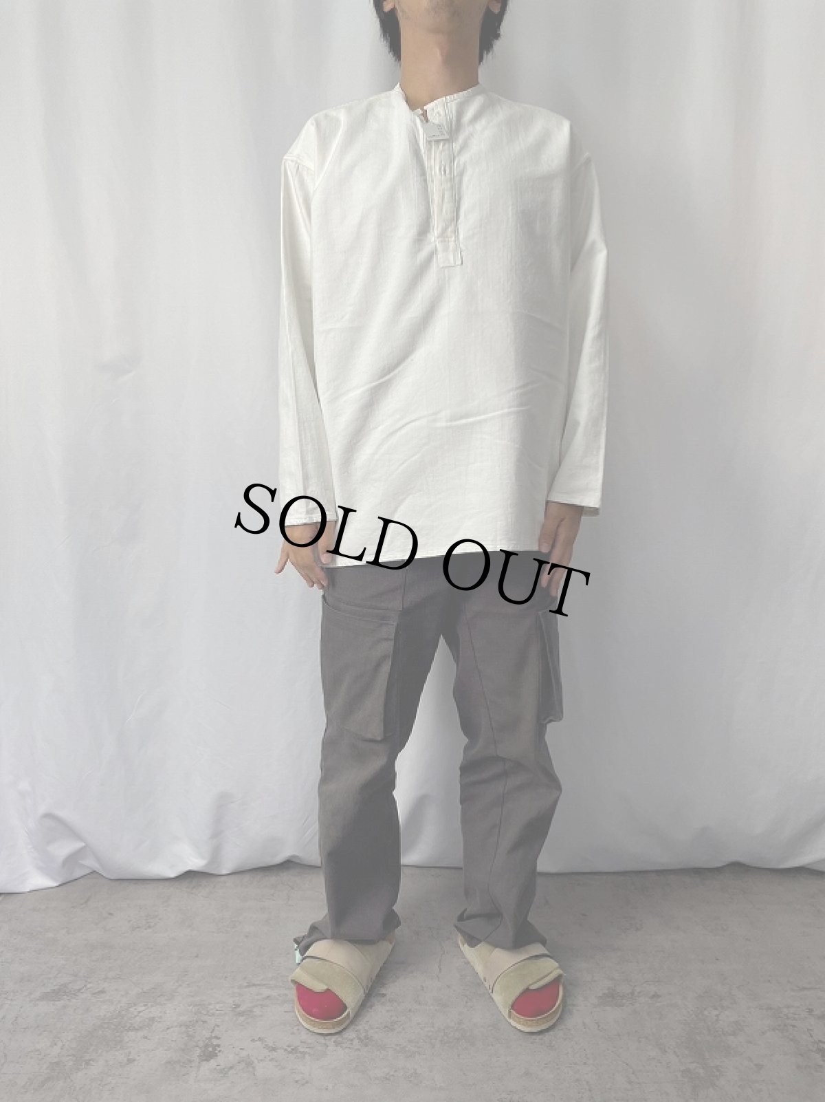 画像2: ロシア軍 ヘンリーネックスリーピングシャツ  (2)