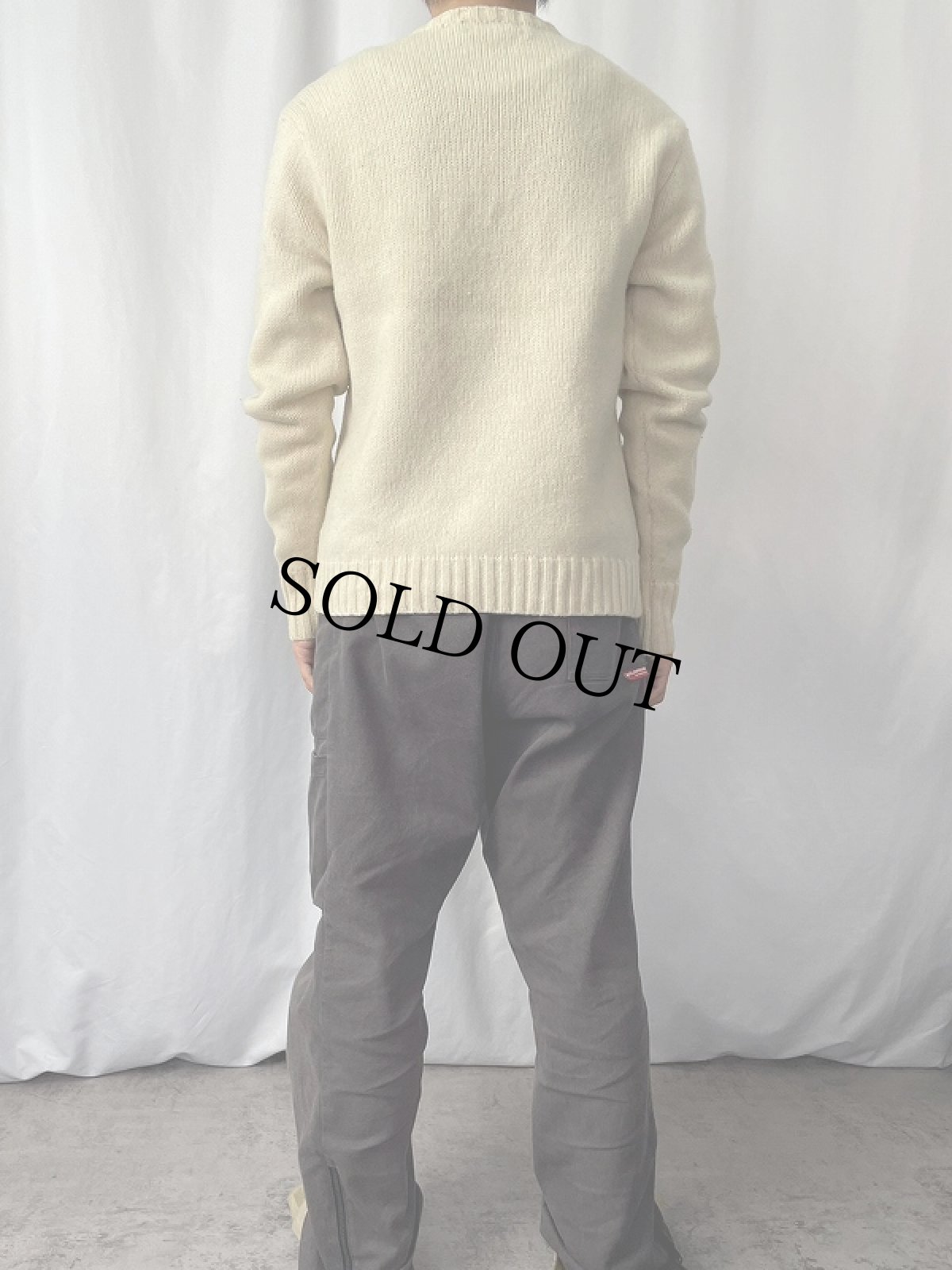 画像3: POLO Ralph Lauren 星条旗柄 ウールニットセーター L (3)