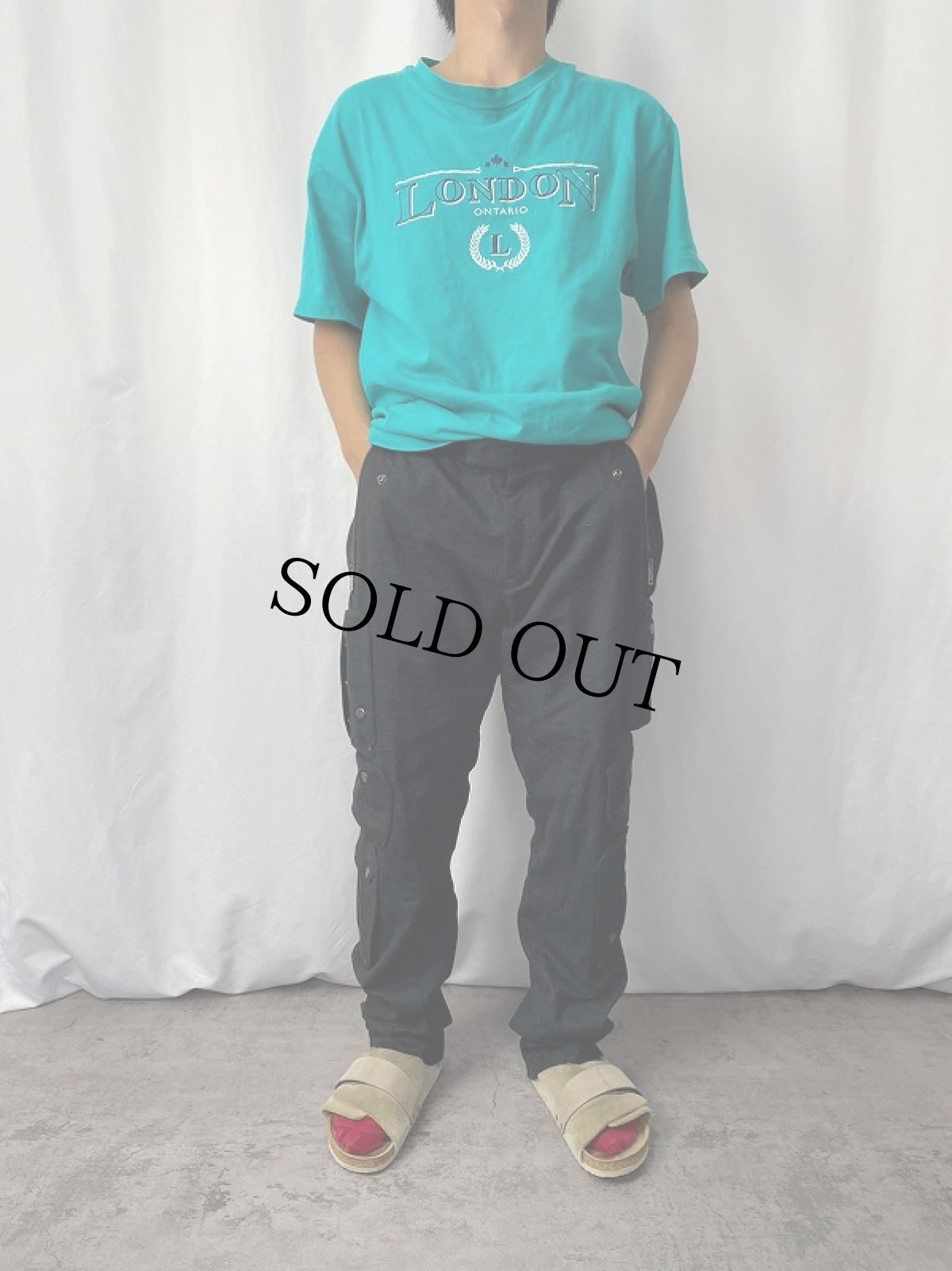 画像2: RALPH LAUREN BLACK LABEL ウールカーゴパンツ W37 (2)