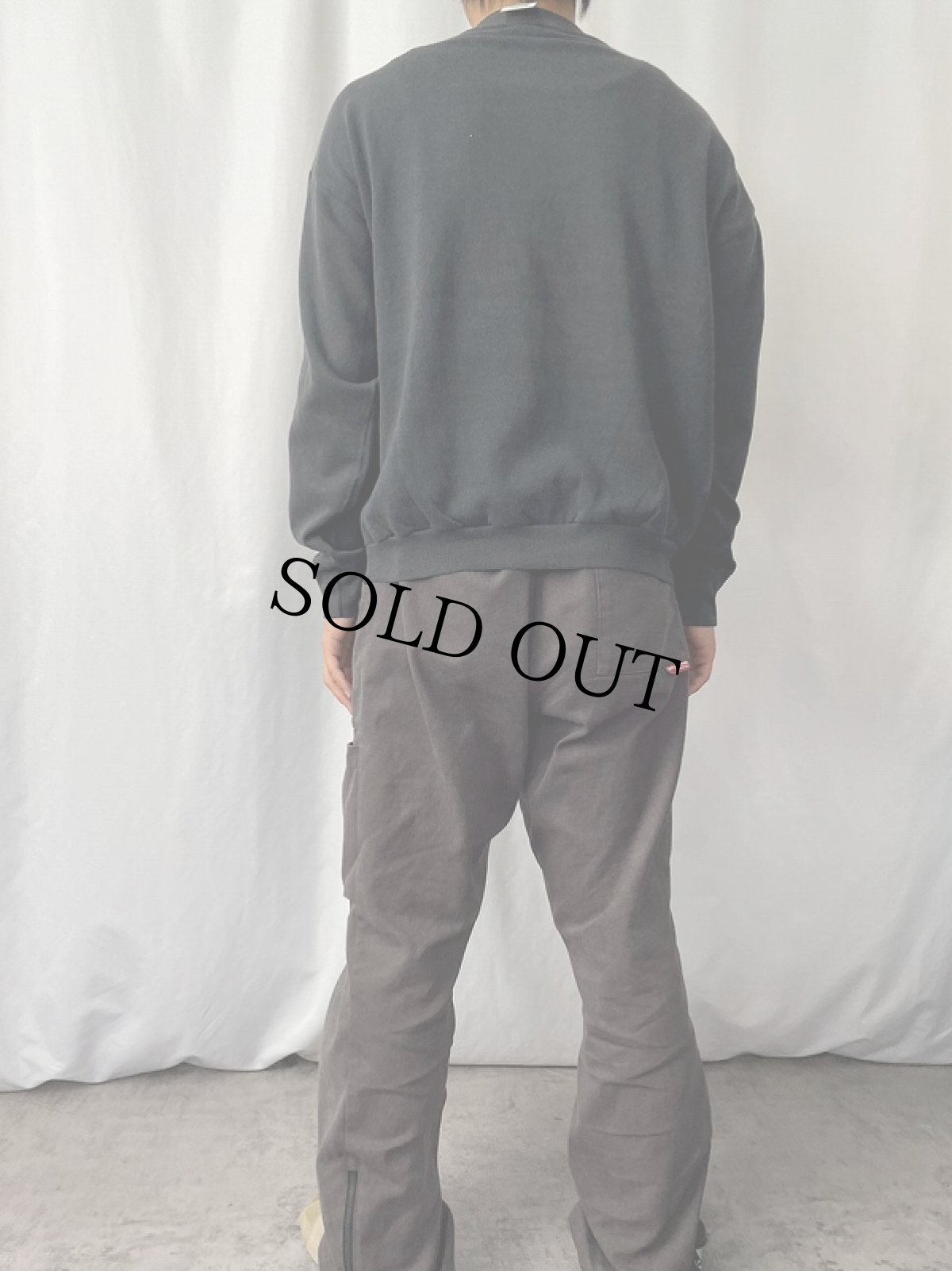 画像3: 80〜90's ブート GUCCI USA製 ロゴプリントスウェット BLACK L (3)