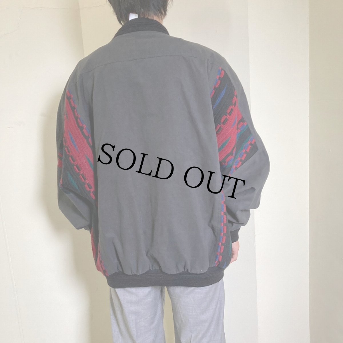 画像3: 90's SUPREMO JUPITER ニット切り替えブルゾン (3)