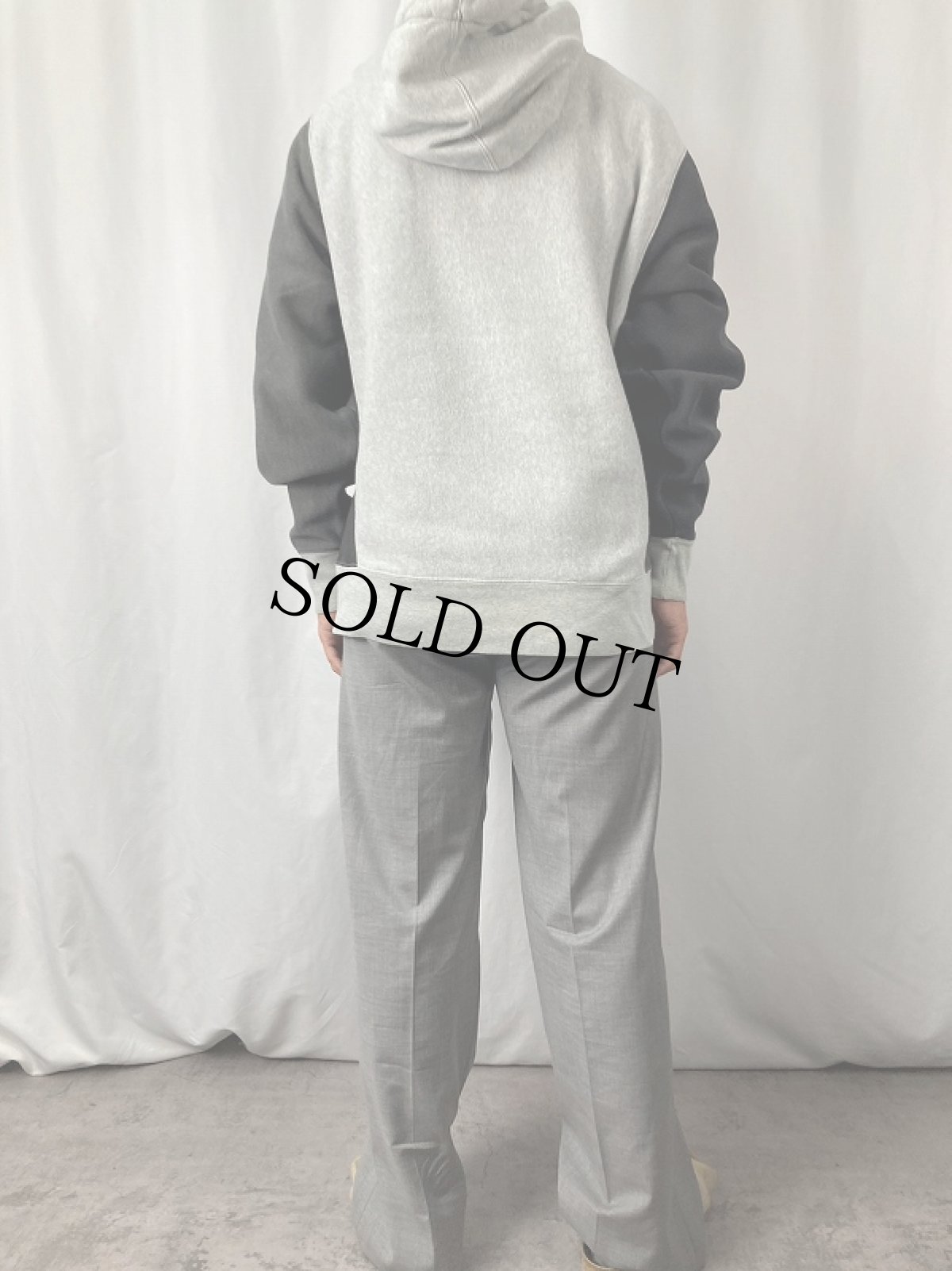 画像3: Champion REVERSE WEAVE "LIFE SWEAT" パネル切り替えスウェットフーディ M (3)