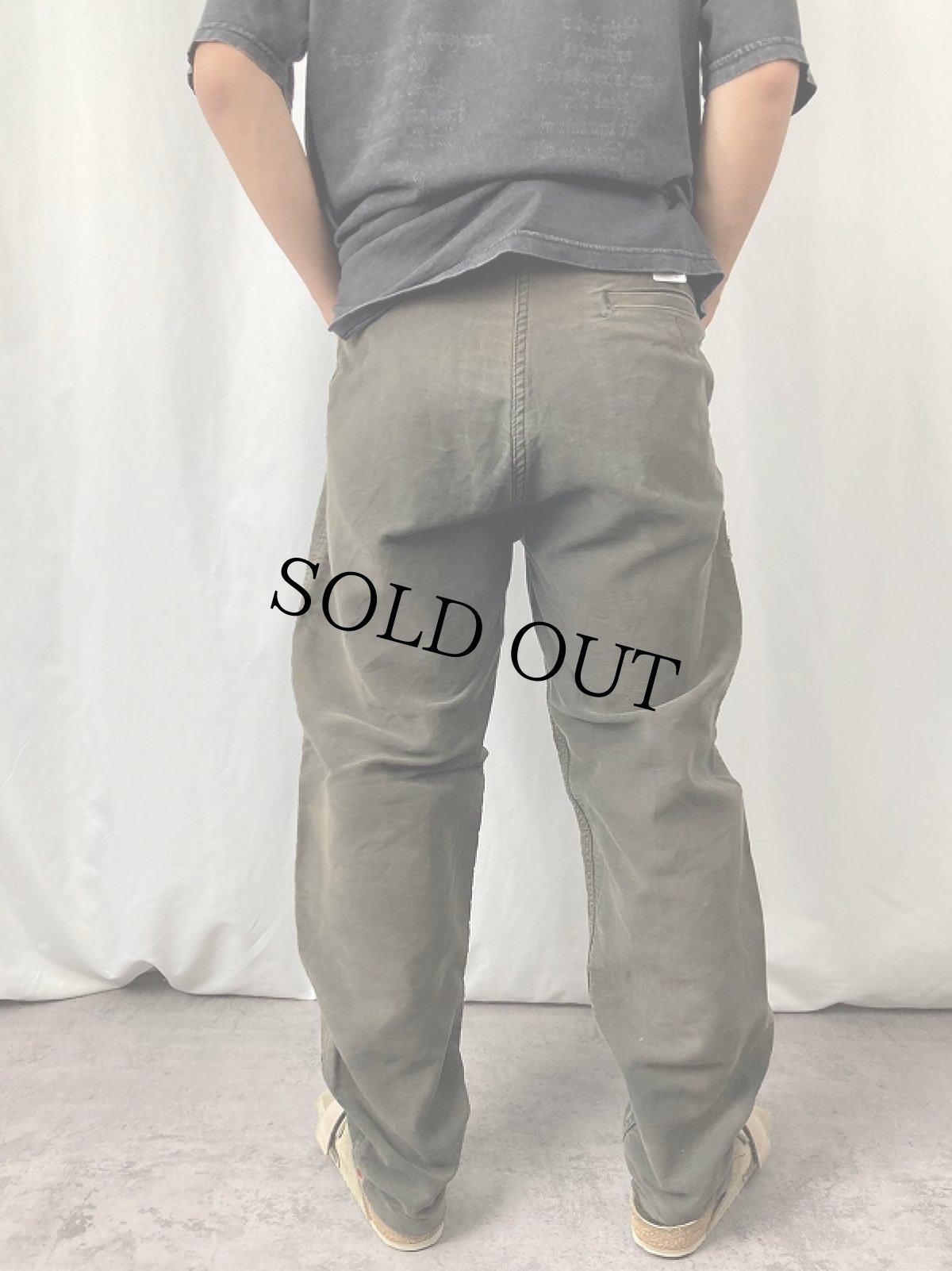 画像3: VINTAGE EURO ブラックモールスキンパンツ SIZE44 (3)