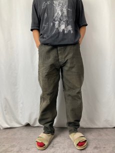 画像2: VINTAGE EURO ブラックモールスキンパンツ SIZE44 (2)