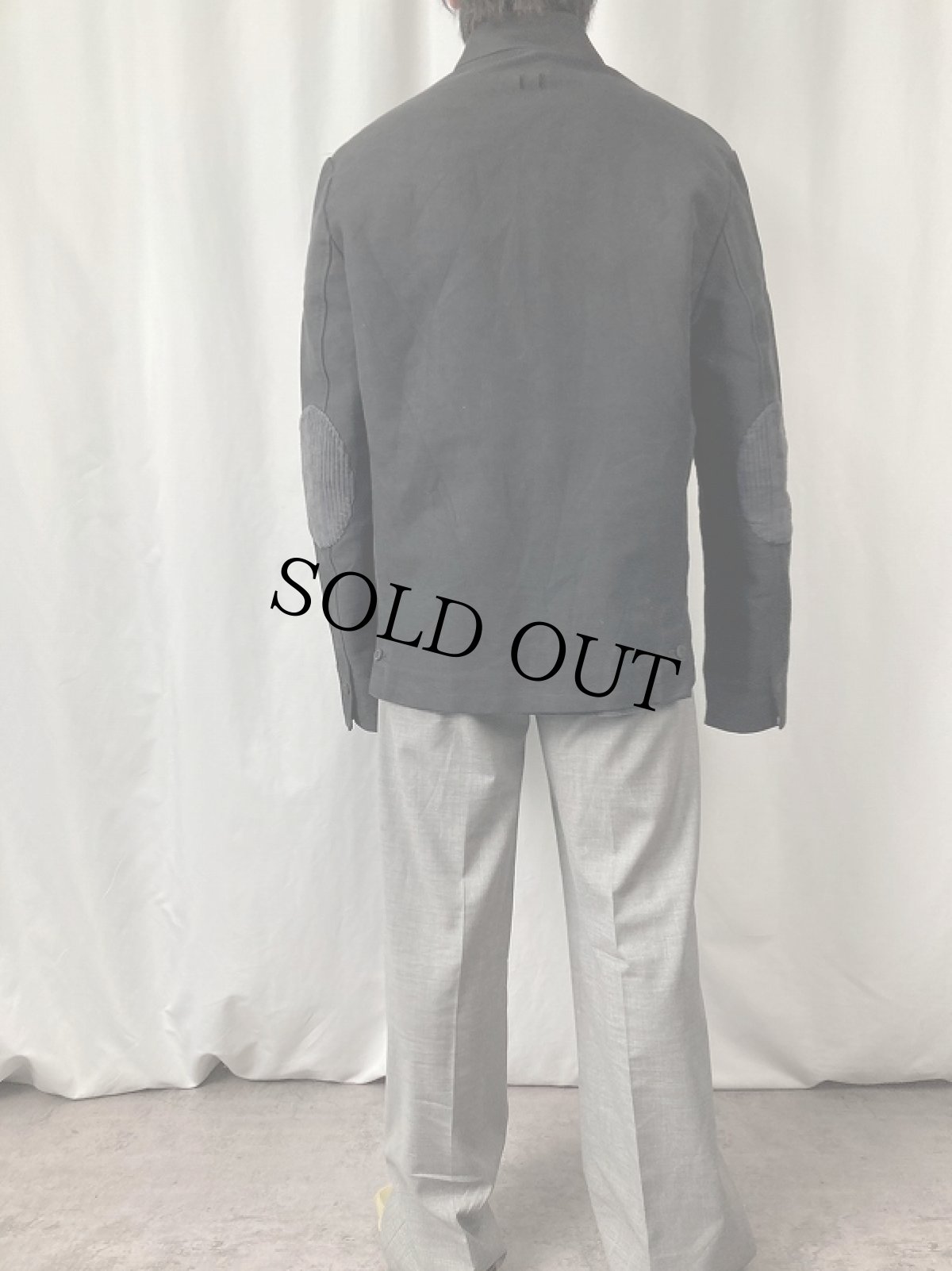 画像3: EURO エルボーパッチ付き デザインジャケット BLACK L (3)