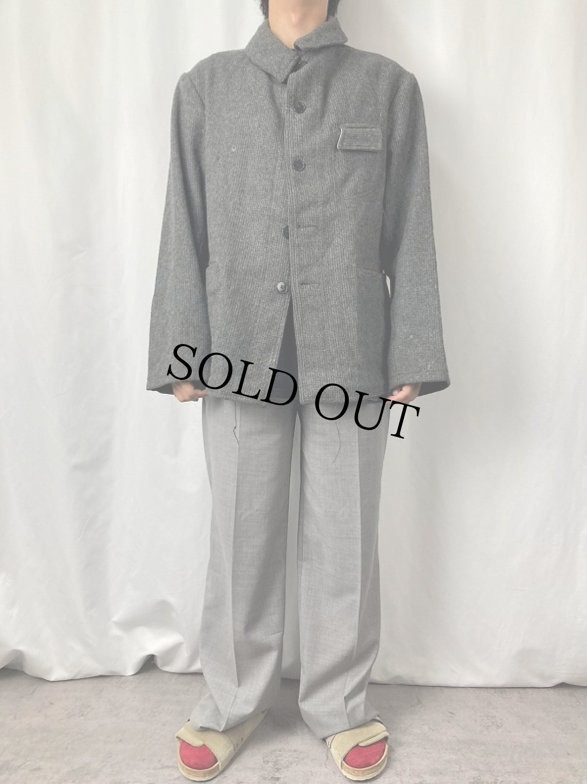 画像2: 50's EURO FRANCE製 ファーマーズジャケット (2)