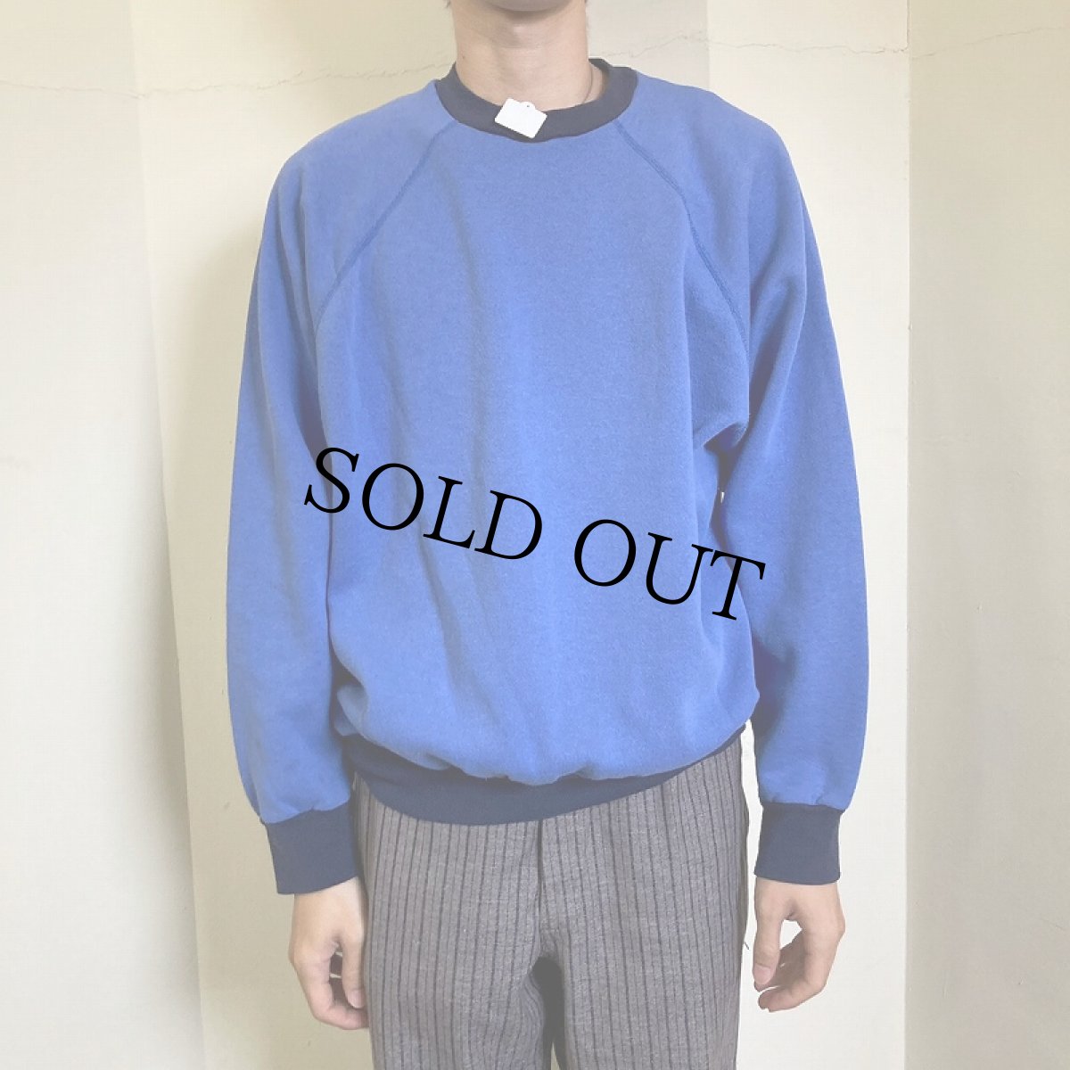 画像2: 60's THE SWEATSHIRTS COMPANY USA製 無地 ラグランスリーブスウェット XL (2)