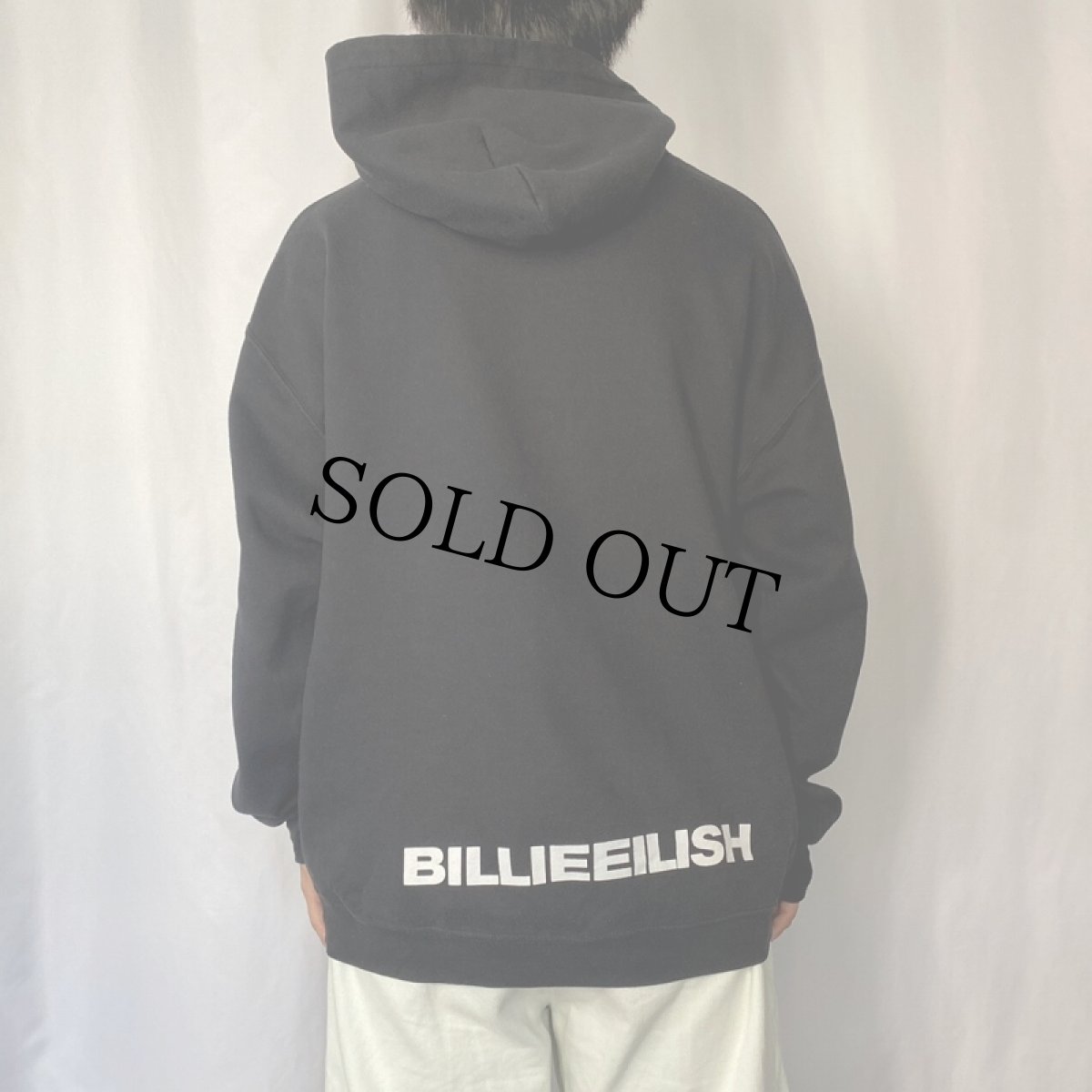 画像4: Billie Eilish ミュージシャンスウェットフーディー BLACK L (4)