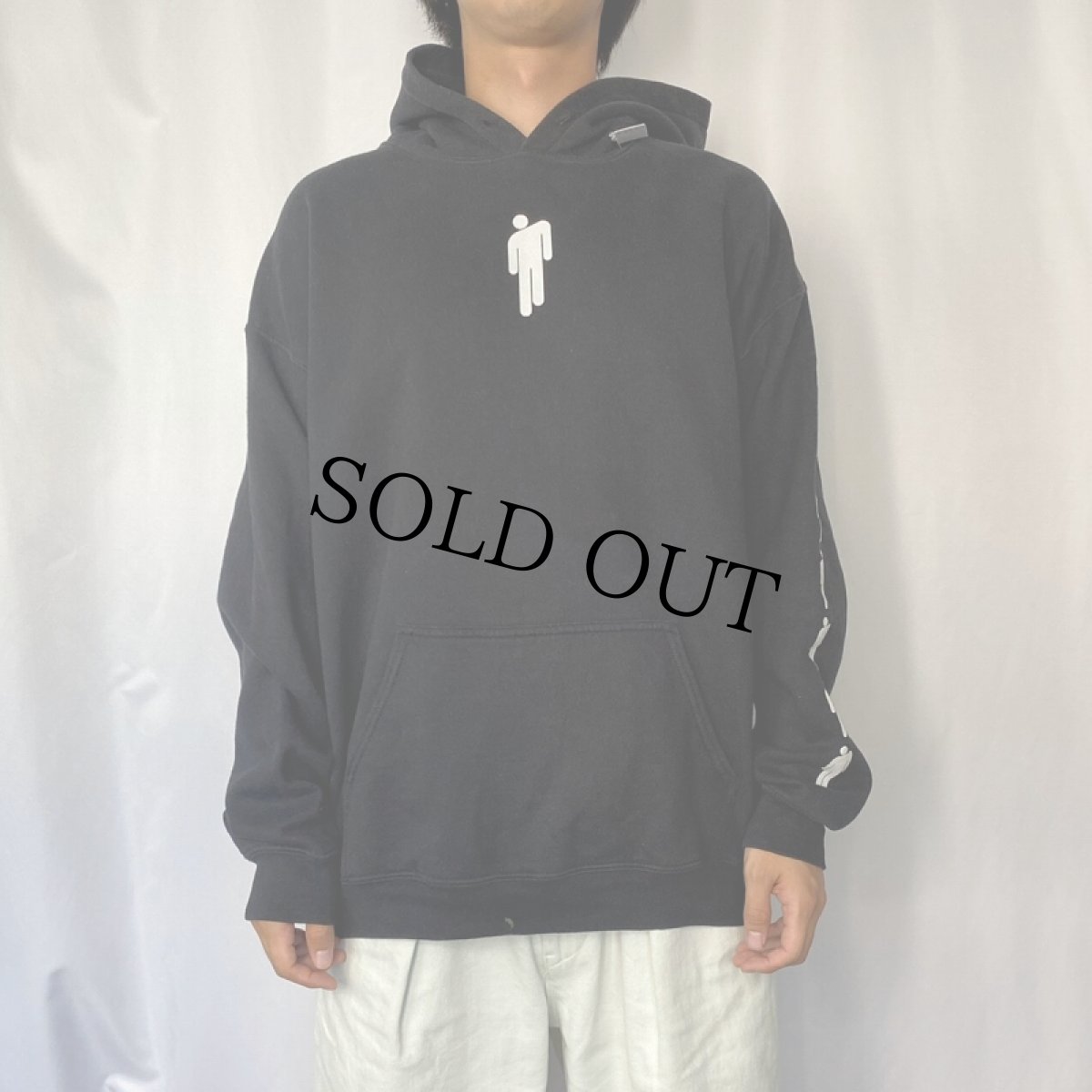 画像3: Billie Eilish ミュージシャンスウェットフーディー BLACK L (3)