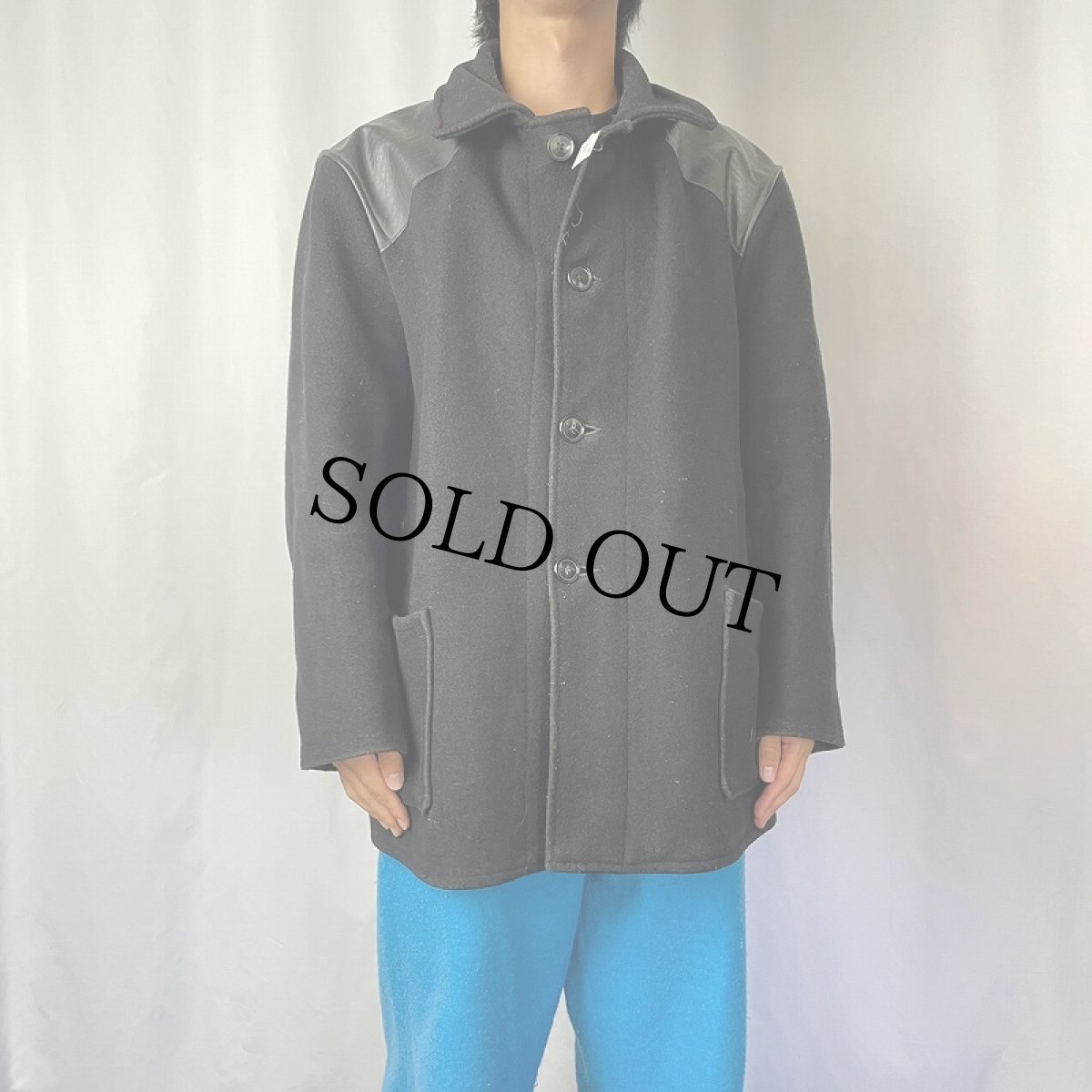 画像2: 60〜70's EURO ドンキージャケット BLACK (2)