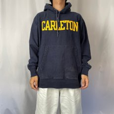 画像2: Champion ORIGINAL REVERSE WEAVE "VARLETON" スウェットフーディー NAVY L (2)