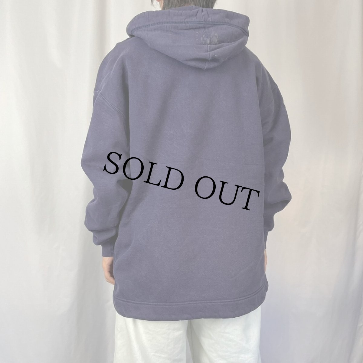 画像3: 90's RUSSEL ATHELETIC USA製 ボタンアップスウェットフーディー NAVY XL (3)
