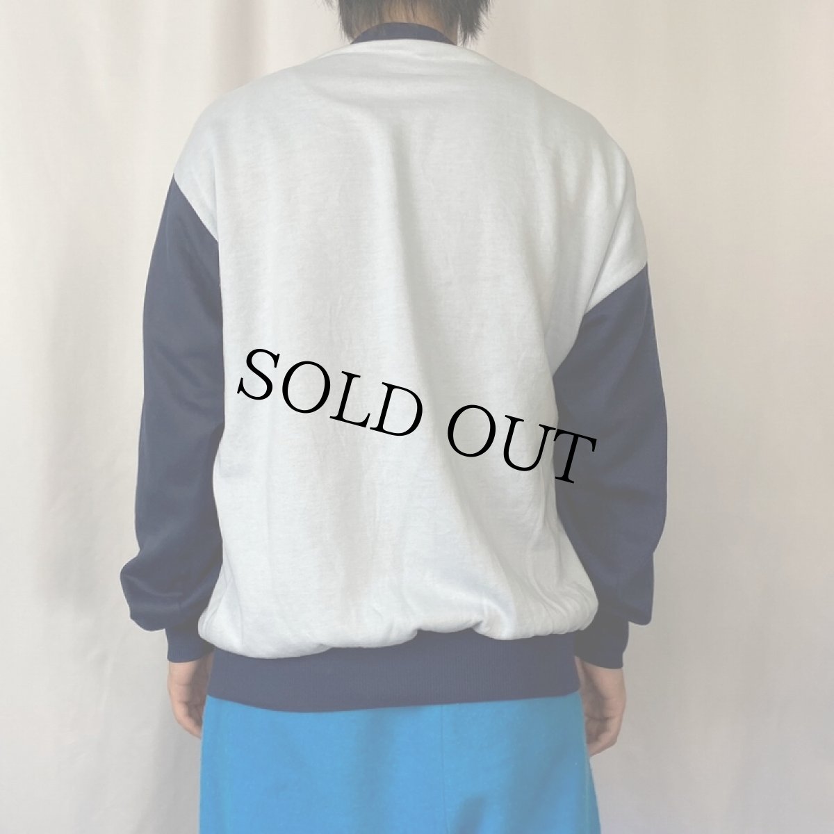 画像3: 80〜90's adidas ロゴ刺繍 切り替えデザインスウェット XXL (3)