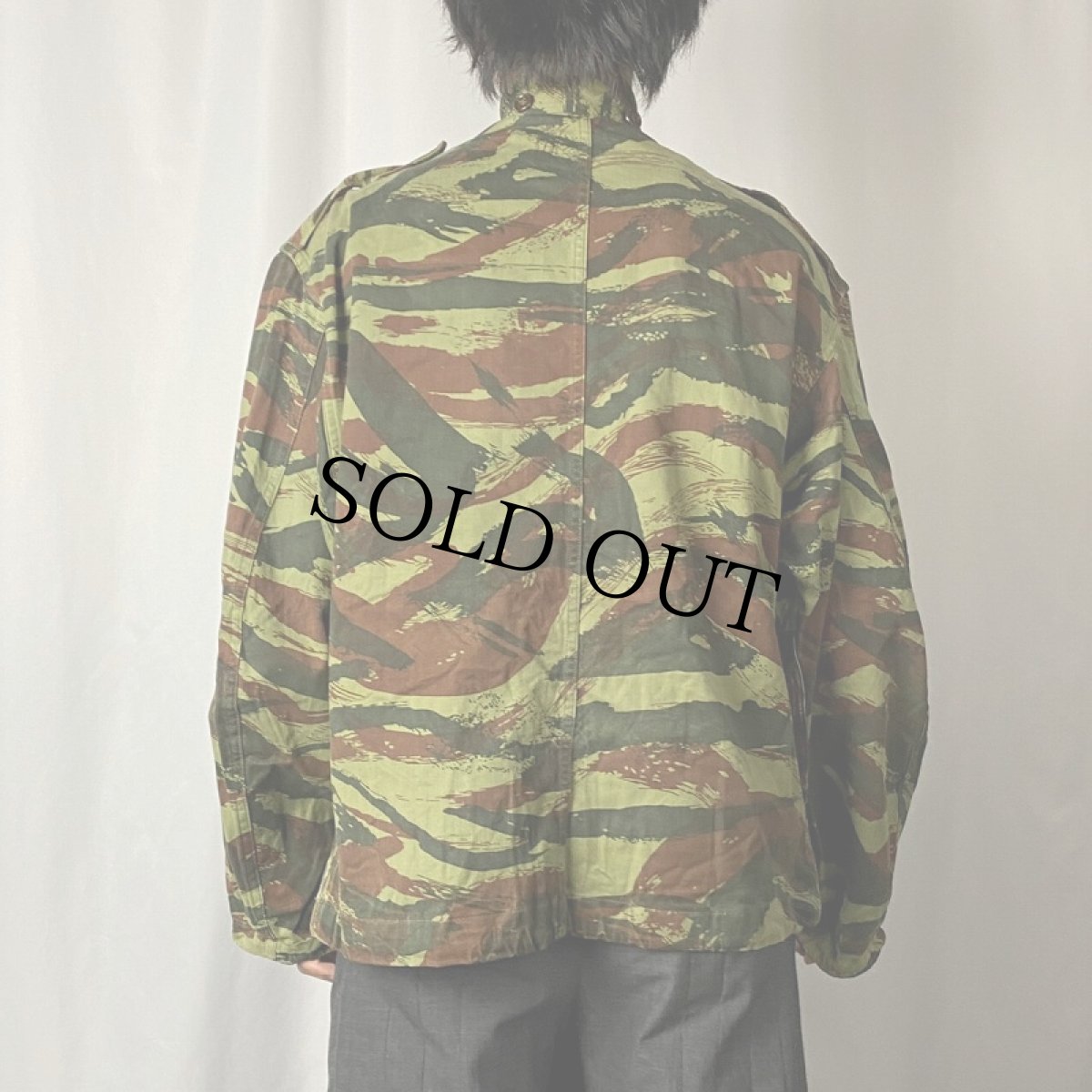 画像3: 60's FRENCH ARMY リザードカモ TAP47/56 HBT パラトルーパージャケット SIZE46 (3)