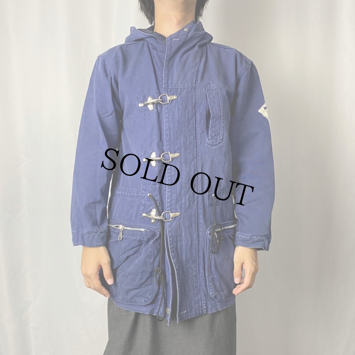 画像2: Cosi コットンダック フード付き ファイヤーマンジャケット (2)