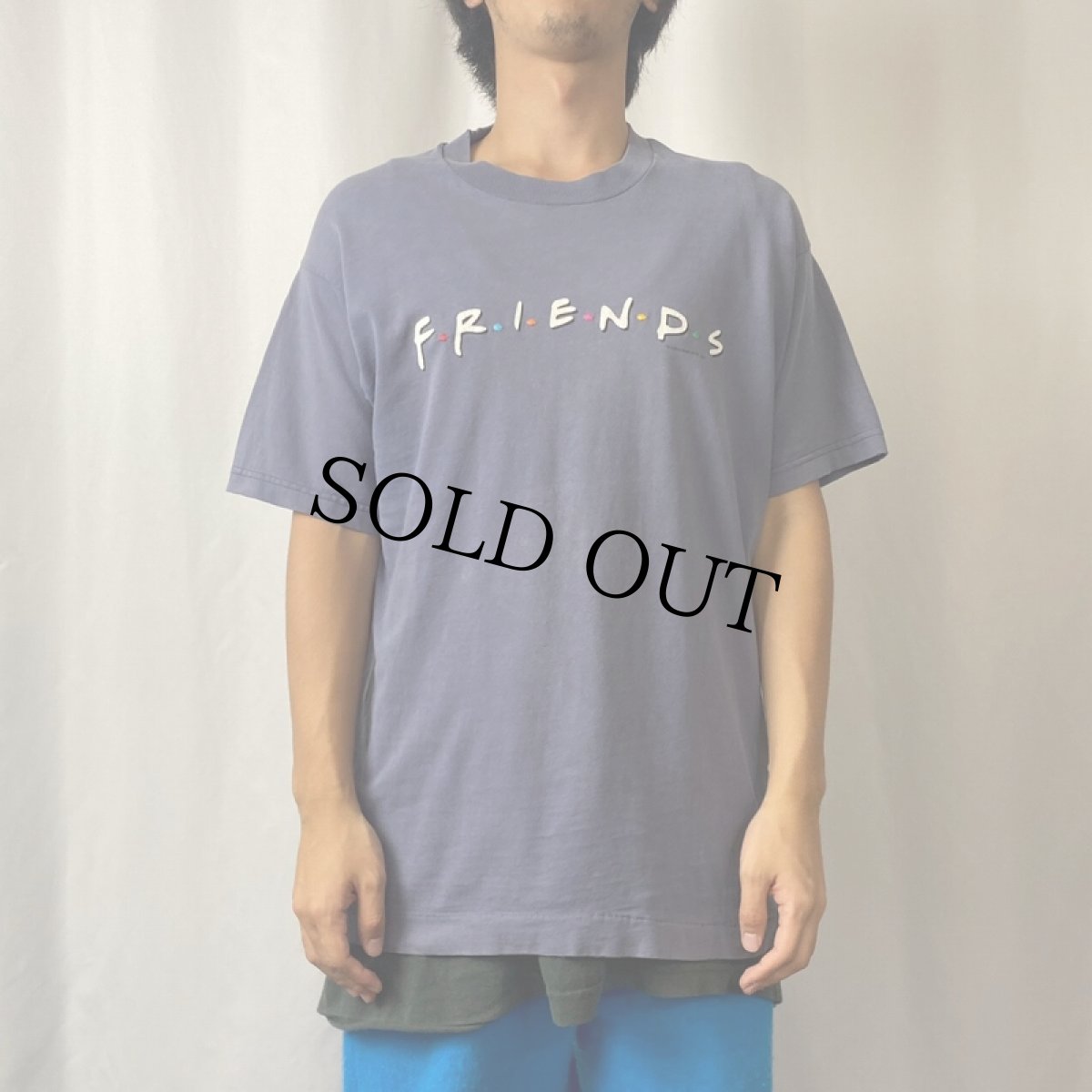 画像2: 90's F・R・I・E・N・D・S USA製 ロゴ刺繍 テレビドラマプリントTシャツ L (2)