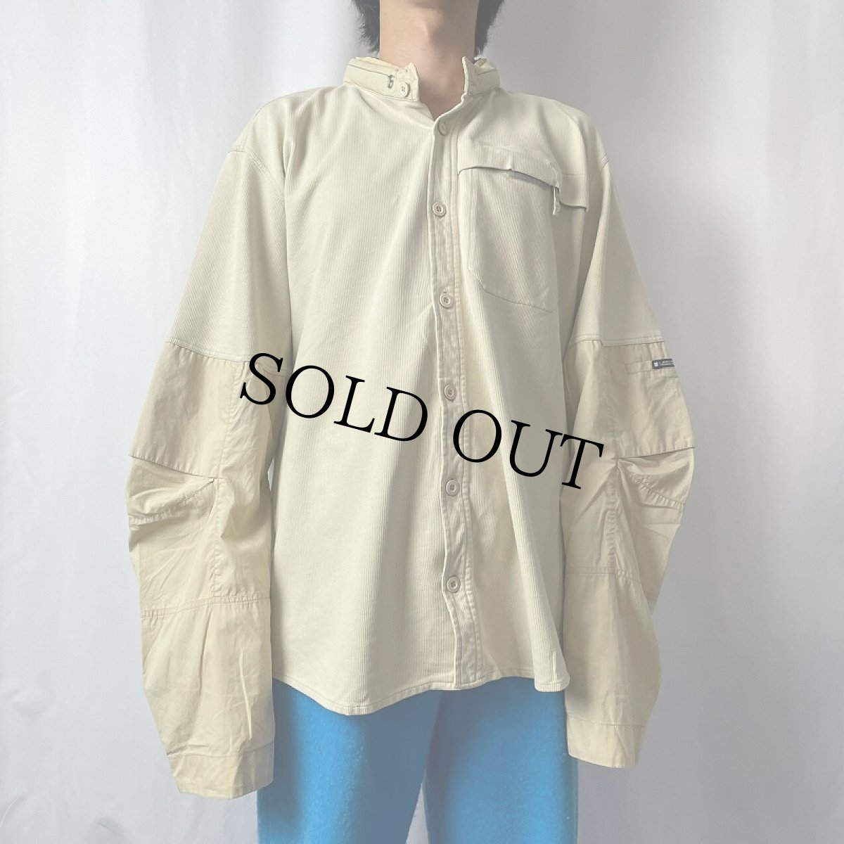 画像2: LE JEAN DE MARITHE＋FRANCOIS GIRBAUD フード付き デザインシャツ SIZE38 (2)